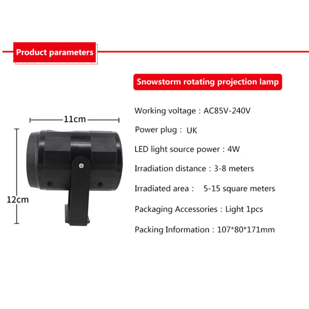 LED Christmas Projector Lights Snowflake Projector Lamps for Indoor Home Wedding Halloween Xmas Party Decorations Festival Use