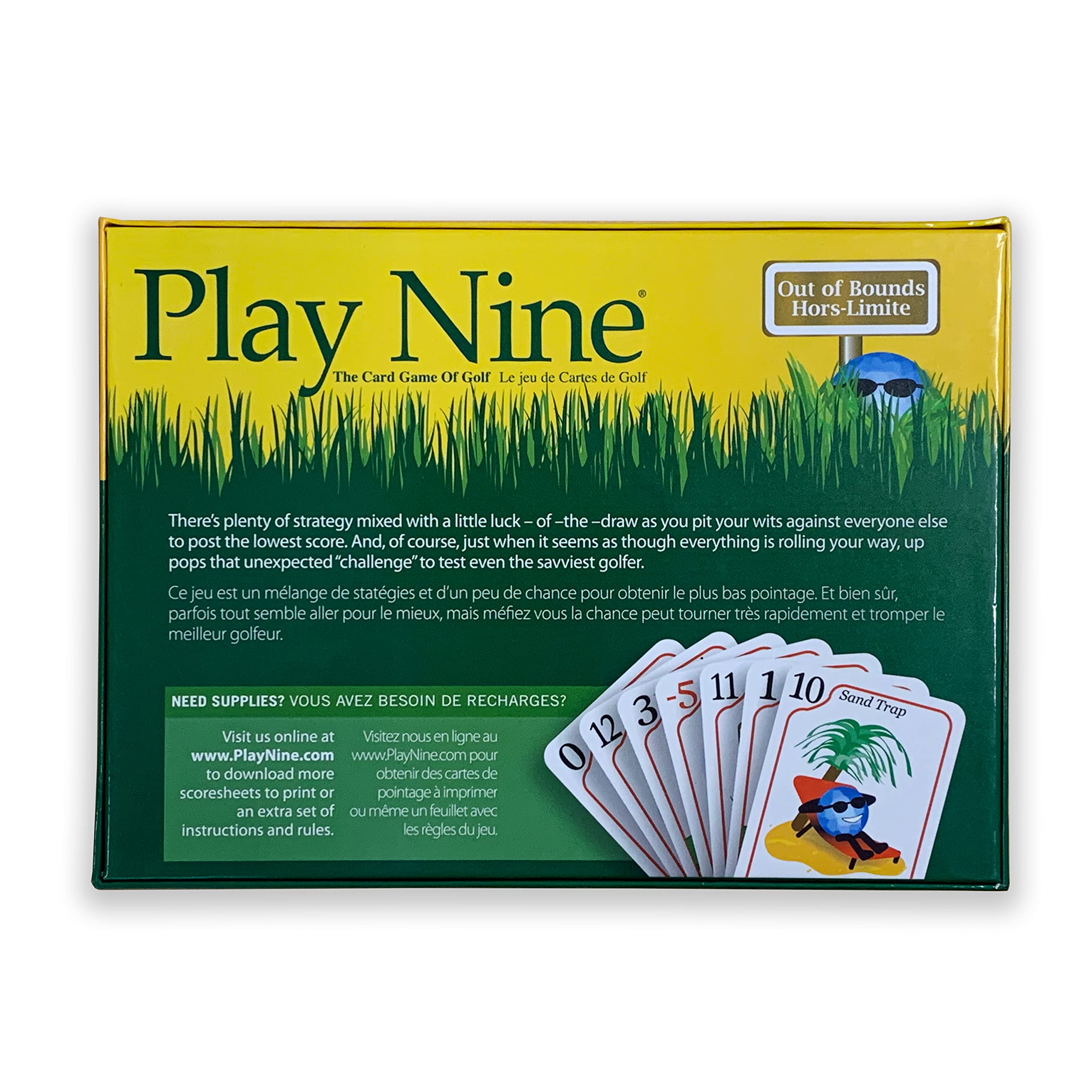 Family Party Card Game Play Nine The Card Game of Golf Traditional Family Friendly Party Game Toys Board Game for Adults Teens and Kids English Version