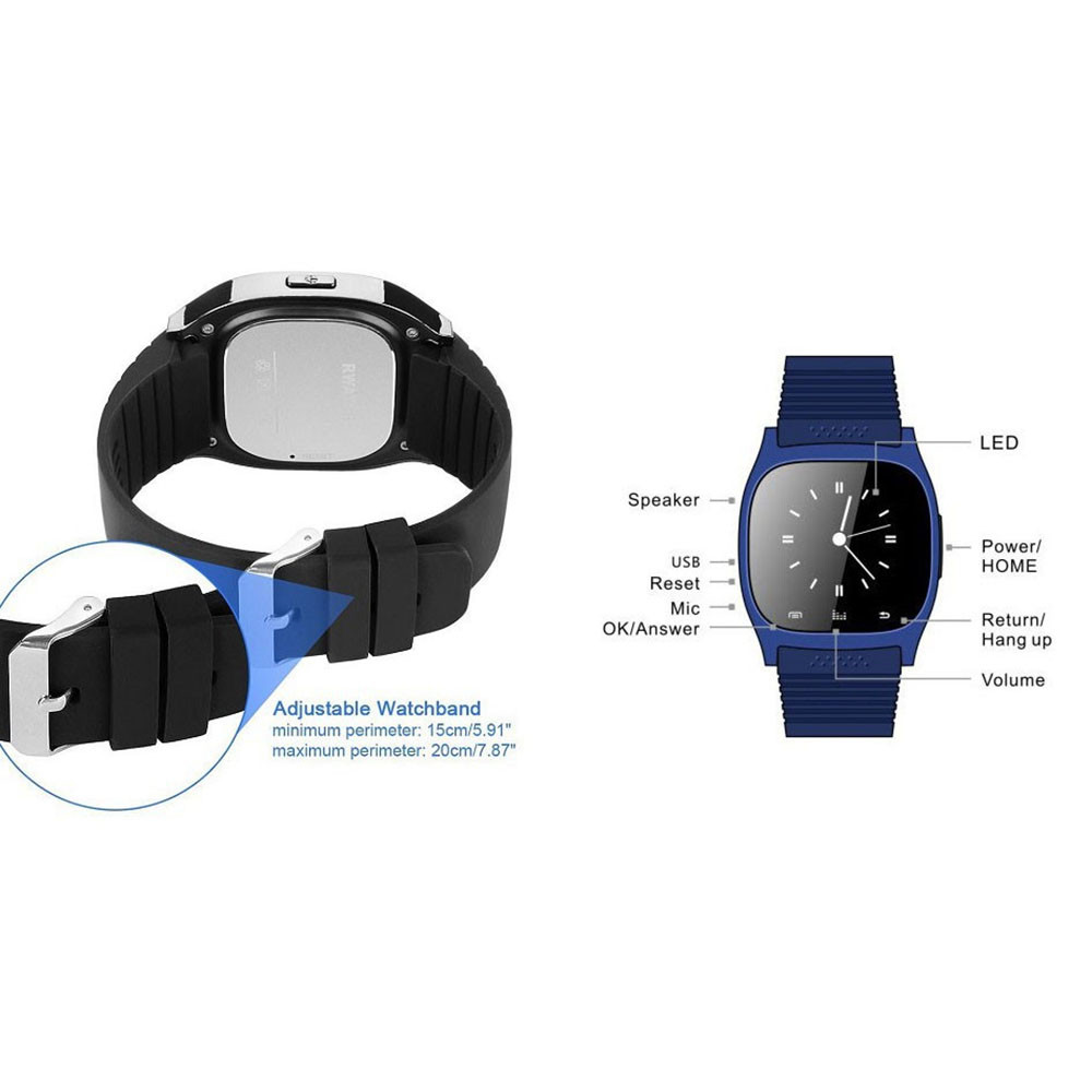 Smartwatch For Men Women Fashion Music Bluetooth Smart Watch Daily Waterproof LED Display Smart Clock White