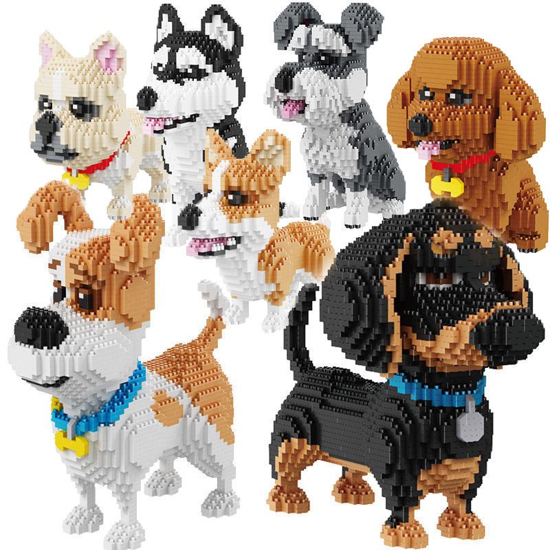 (Max) The Secret Life of Pets Cute Cartoon Mini Building Blocks Max Duke Dog Bricks Diamond Model Educational Toys Kids Girl Gifts