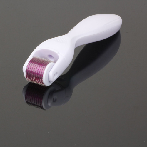 Derma Roller DRS600 Micro Needle Titanium Skin Care Tools Microneedle Rolling Beauty Machine For Skin Rejuvenation Hair Loss Treatment Hair Restoration White Purple