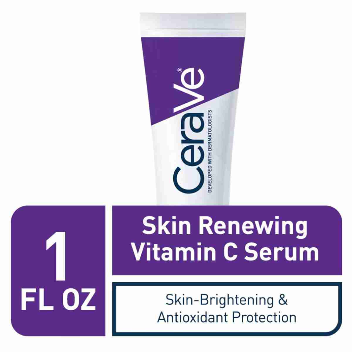CeraVe Vitamin C Serum with Hyaluronic Acid | Skin Brightening Serum for Face with 10 Pure Vitamin C