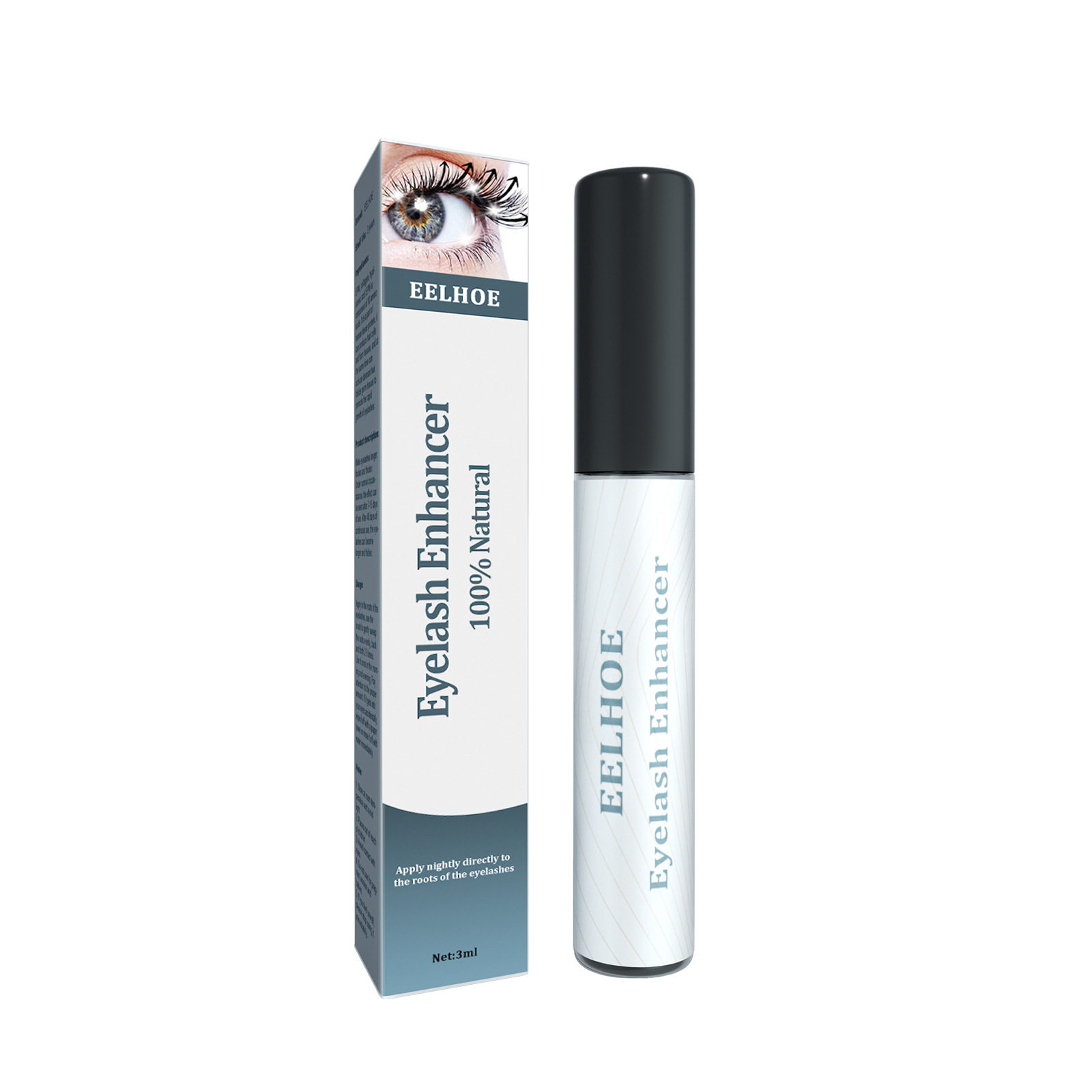 Eyelash Enhancer Traceless Lash Nutrition Serum Eyelash Growth Liquid for Longer Thicker And Darker Eyelashes 3ml