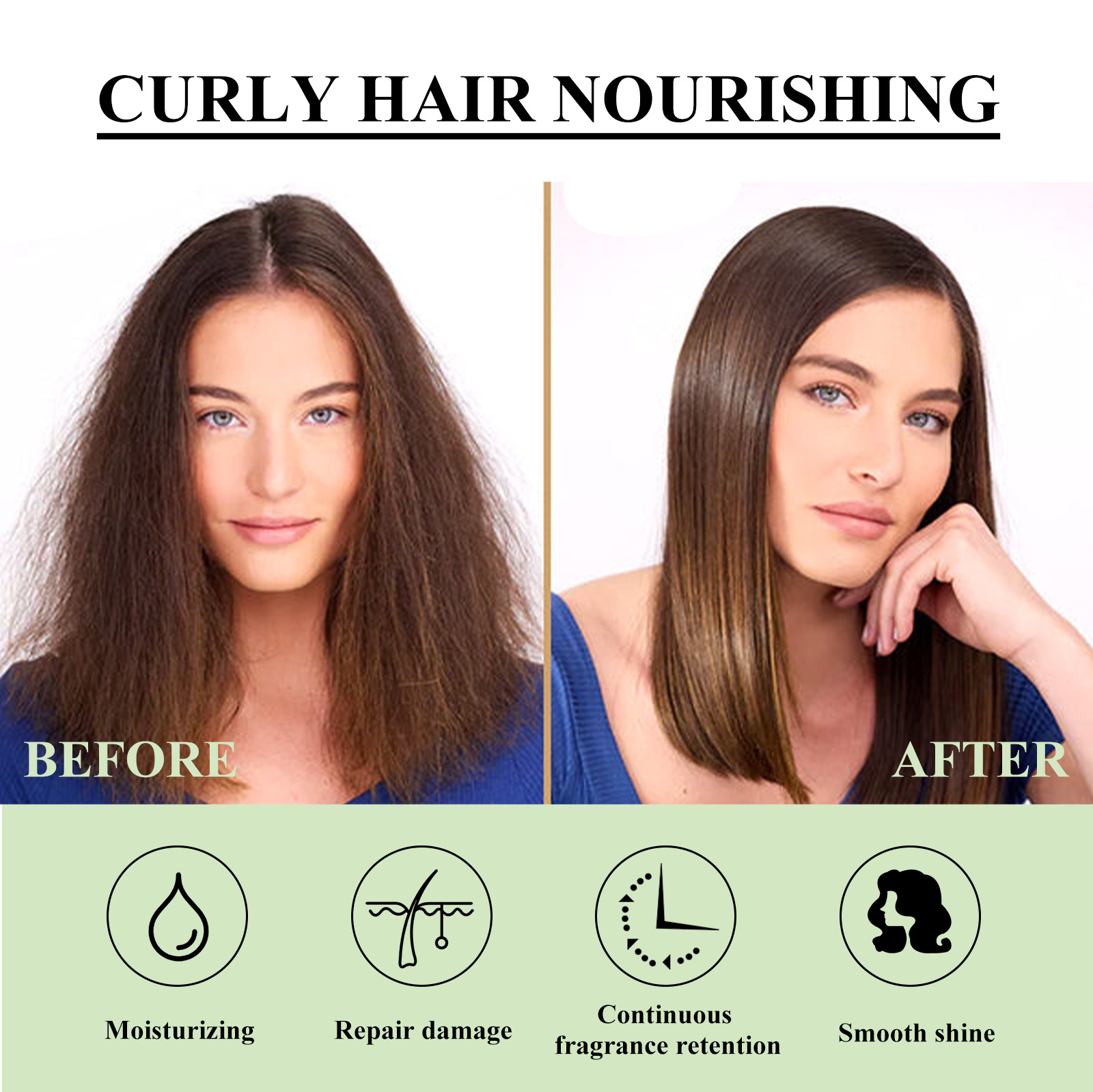 Hair Care Cream Rosemary Mint Hair Cream Anti Hair Loss Restore Soft Smooth Repair Dry Hair Damaged Frizzy Nourishing Conditioning