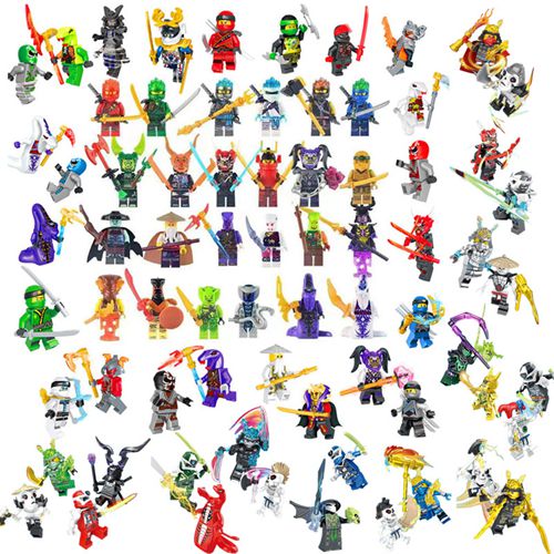 72pcs/set Ninjago Mini figure Kai Jay Building Blocks Kids Toys