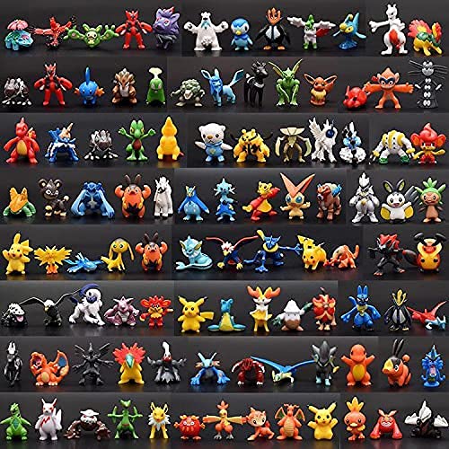 (144pcs) Pokémon Figures PVC Mini Figurines Pokémon Pop Statue  Ornamental Anime Action Figures Pikachu Collect Model Kids Toy Gifts