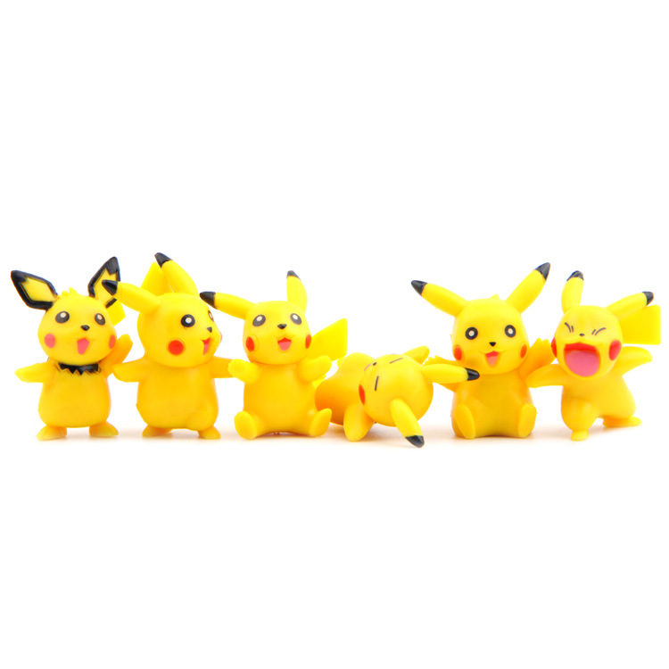 Pokemon Pikachu Anime Action Figure PVC Toys Collection Model Dolls for Children Christmas Gifts 18pcs Set