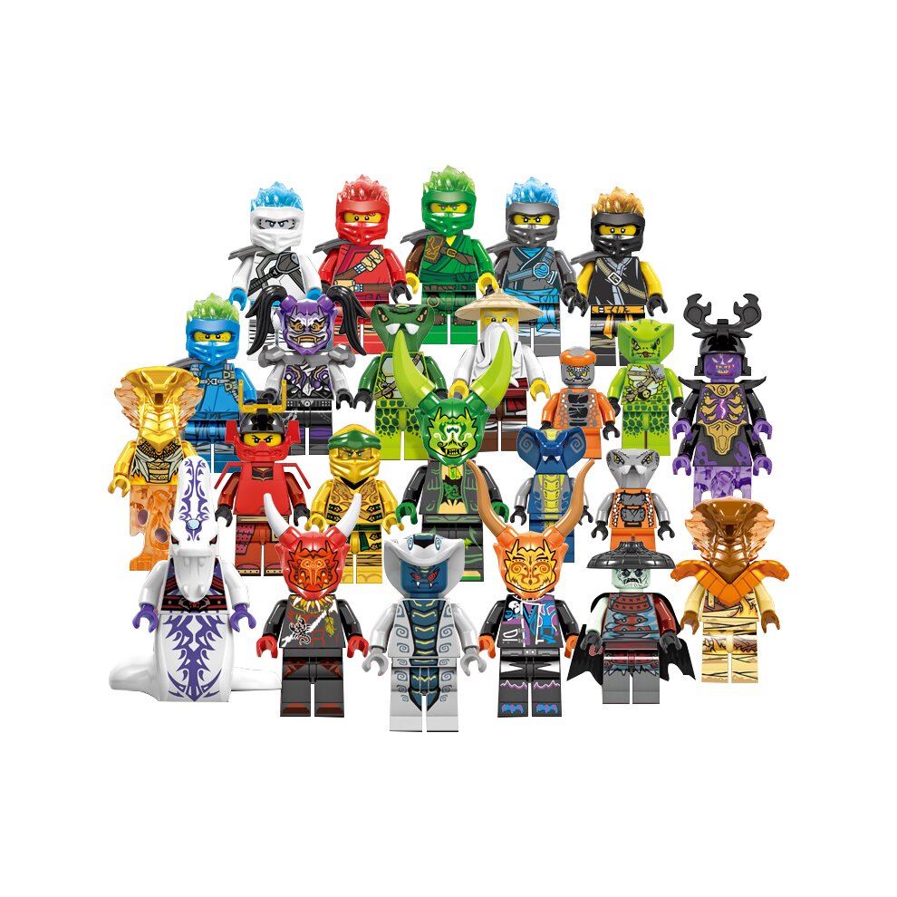 (8Pcs Set) Ninjago Figures Building Block Toys Ninja Mini Figures Fits Lego