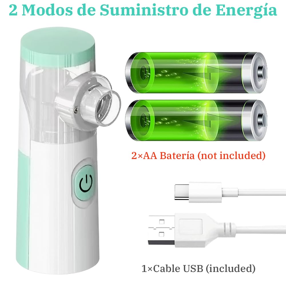 Nebuliser Machine for Adults and Kids Portable Nebulizer Machine Adjustable Atomization Rate Steam Inhaler for Home and Travel Use