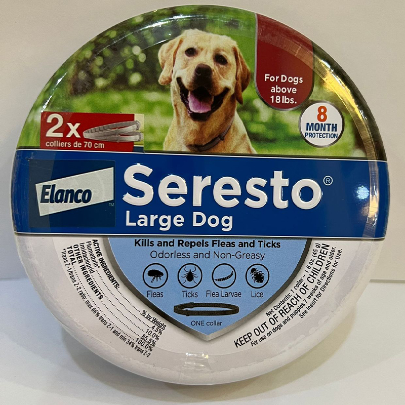 (For Large Dog 70cm) Seresto Flea and Tick Control Collar for Small Dogs Large Dogs and Cats Adjustable Neck Collars for Puppies Natural Protection Repellent Treatment