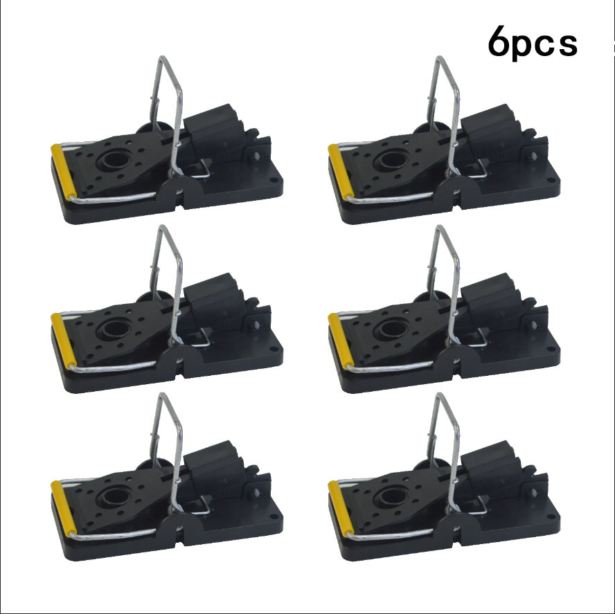6 x Mouse Trap Reusable Snap Traps High Sensitive Mice Catcher Safe and Effective Rodent Trap for Indoors and Outdoors