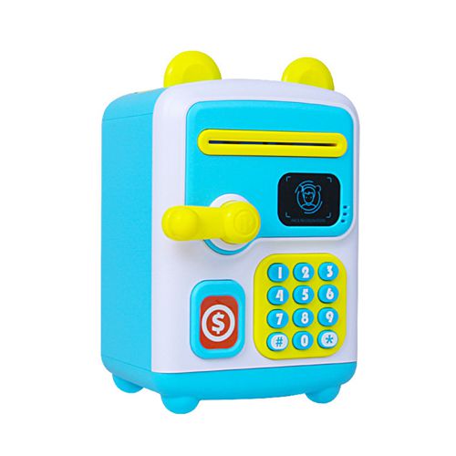 ATM Machine for Real Money Auto Scroll Paper Money Saving Box with Face Face Recognition Coin Bank Toy Gifts for Boys Girls