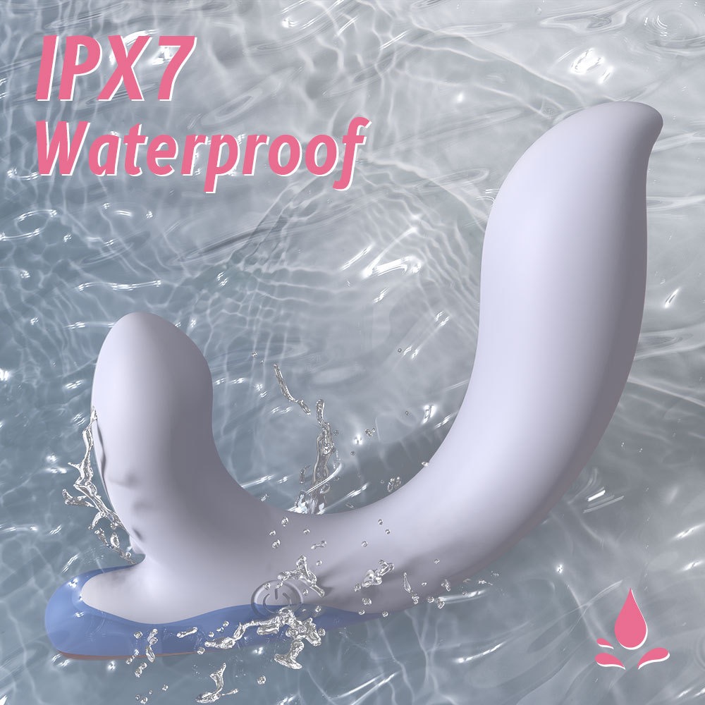 (White) Portable Vibrators Sex Toys for Women Real Soft Smart Rechargeable Female Masturbation Pleasure Vibrator Fox Tail Adult Toys Cute Bendable Vibrator
