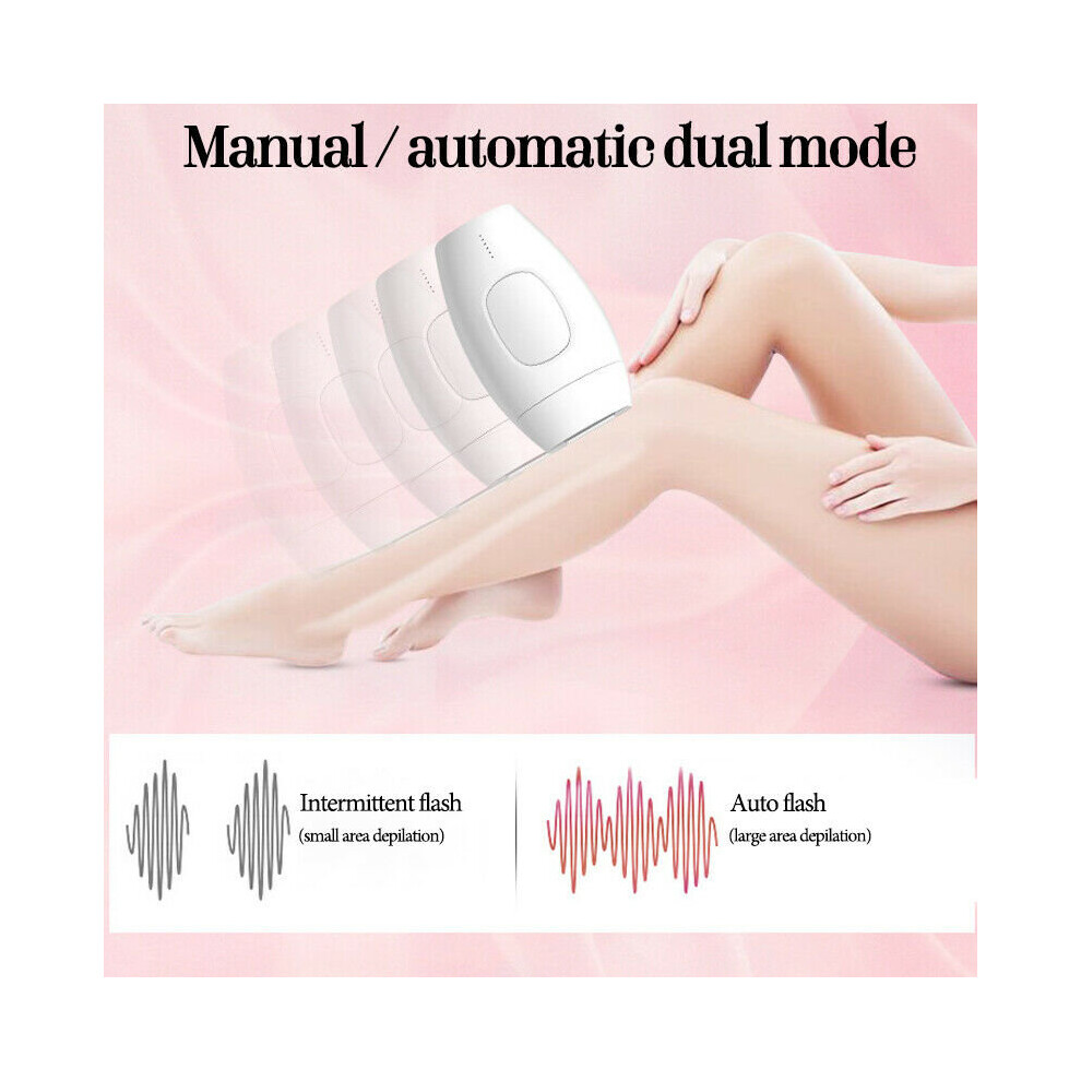 (White) Womens Laser IPL Permanent Hair Removal Device