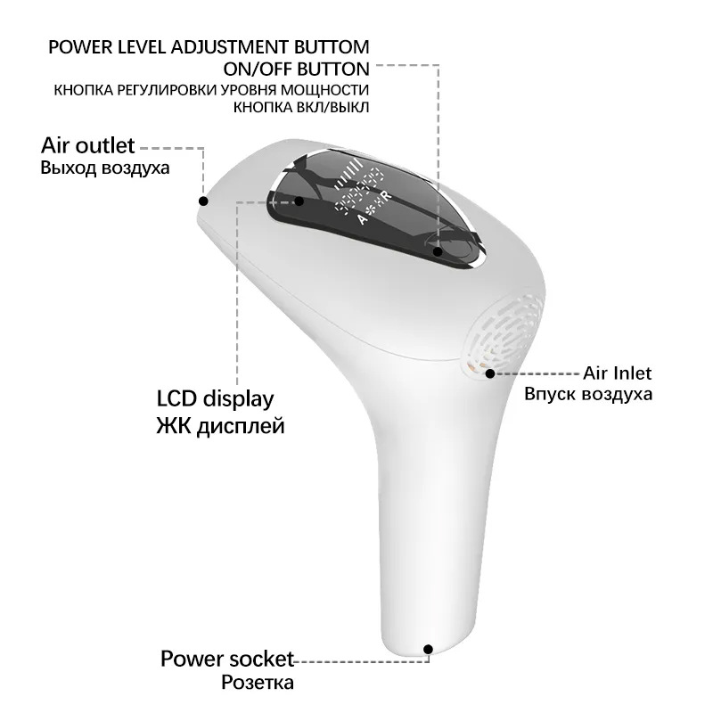 900000 Flash IPL Laser Depilator Professional Permanent Lcd Laser Hair Removal Device Photoepilator Women Painless Hair Remover Machine