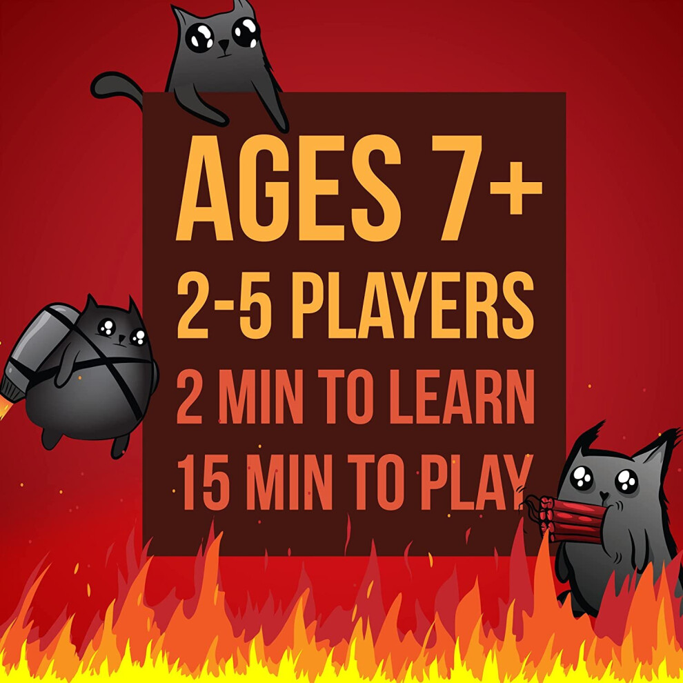 Original Edition by Exploding Kittens  Card Games for Adults Teens Kids