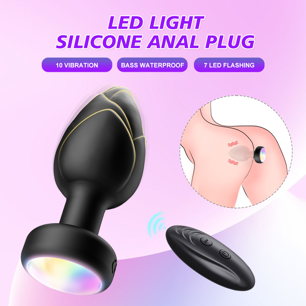 (Black) Adult Sex Toys G Spot Vibrators Anal Plug Vibrator Couples for Women Vibrator Led Vibrating Toys for Men Gay Remote Control