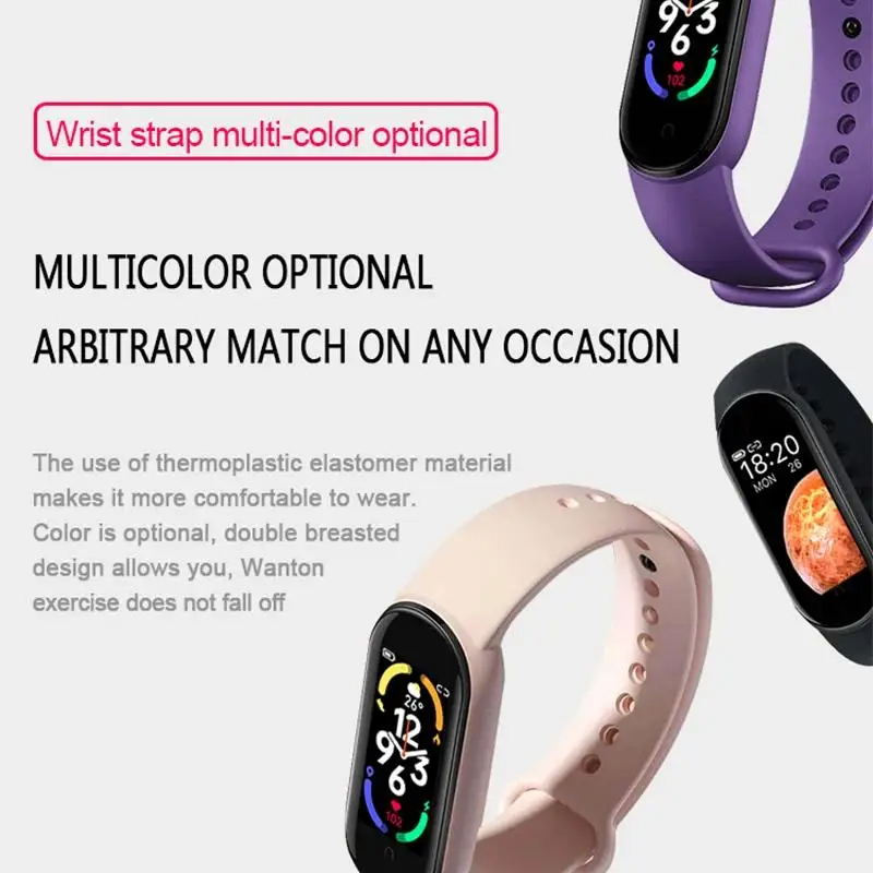 Smart Watch Smartband Heart Rate Smartwatch Fitness Tracker Blood Pressure Sport Bracelet for Men Women