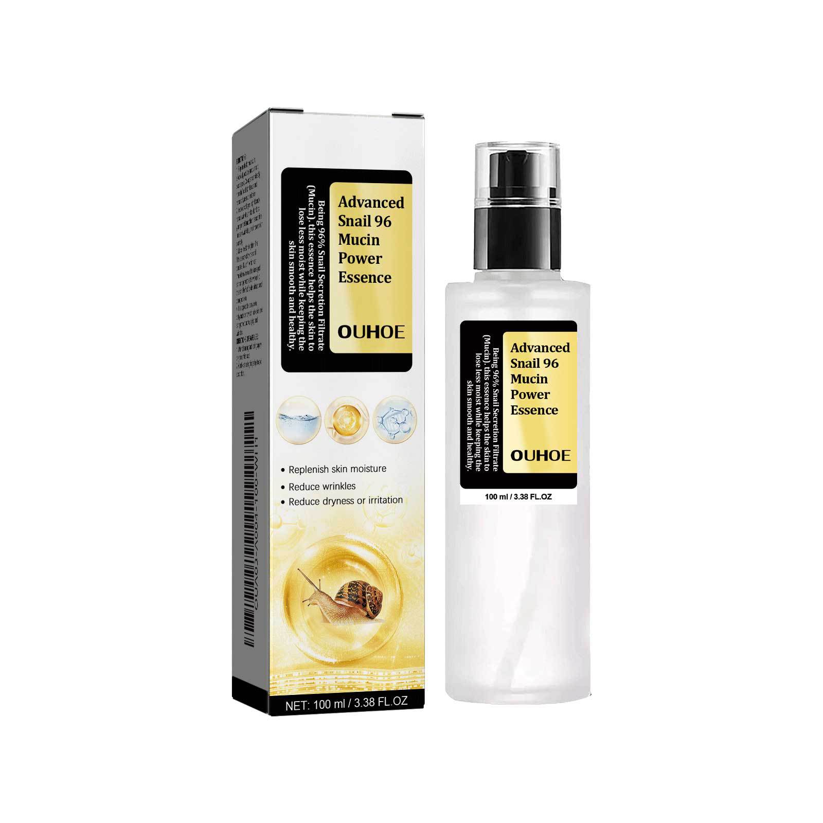 (1 PC) Snail 96 Collagen Face Essence Repair Skin Barrier Moisturizing Fade Dark Black Spots Whitening Face Serum Anti Rrinkle Snail Mucin Essence Treatment