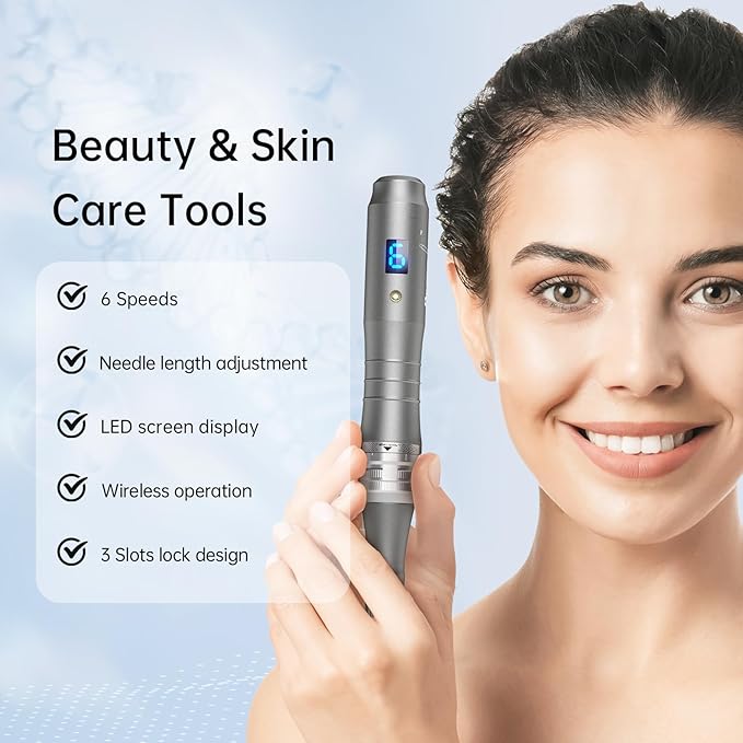 (M8) Dr.Pen M8 Microneedling Pen Wireless Micro Needling Devices Skin Care Tool Kit Face Body Acne Scars Wrinkles 5pcs 16pin 5pcs 36pin Replacement Cartridges