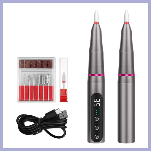Nail Drill Rechargeable Cordless Nail Drill Machine File for Acrylic Gel Nails