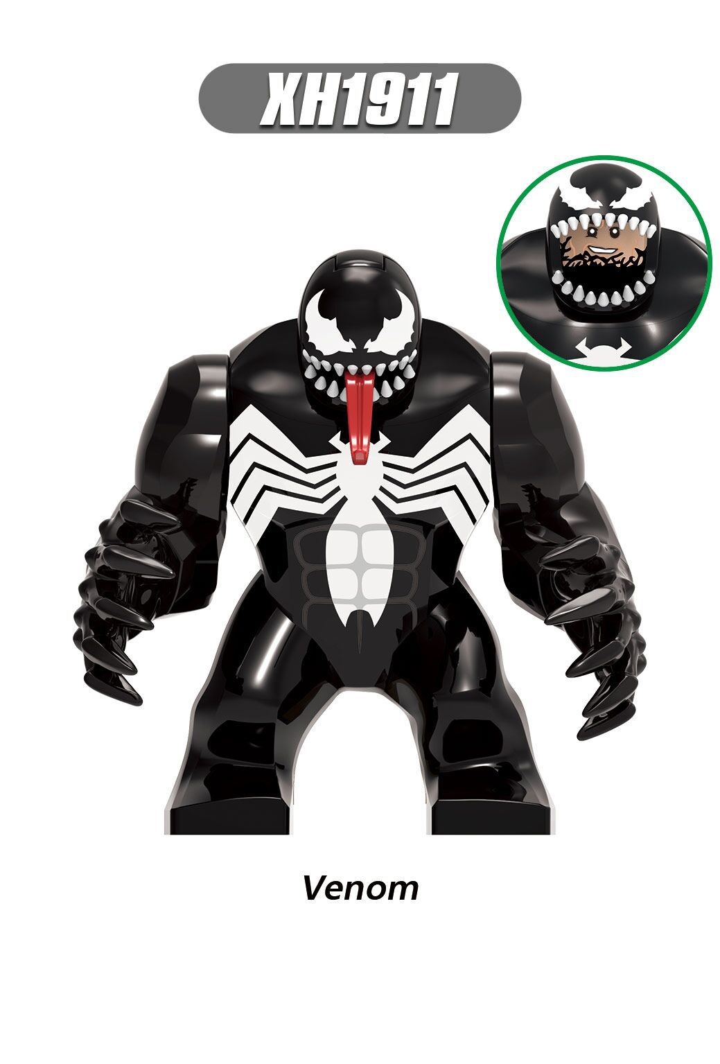 (Style C) Marvel Action Figure Mini Building Blocks Superhero Venom Massacre Adult Puzzle DIY Assembly Block Children Toys