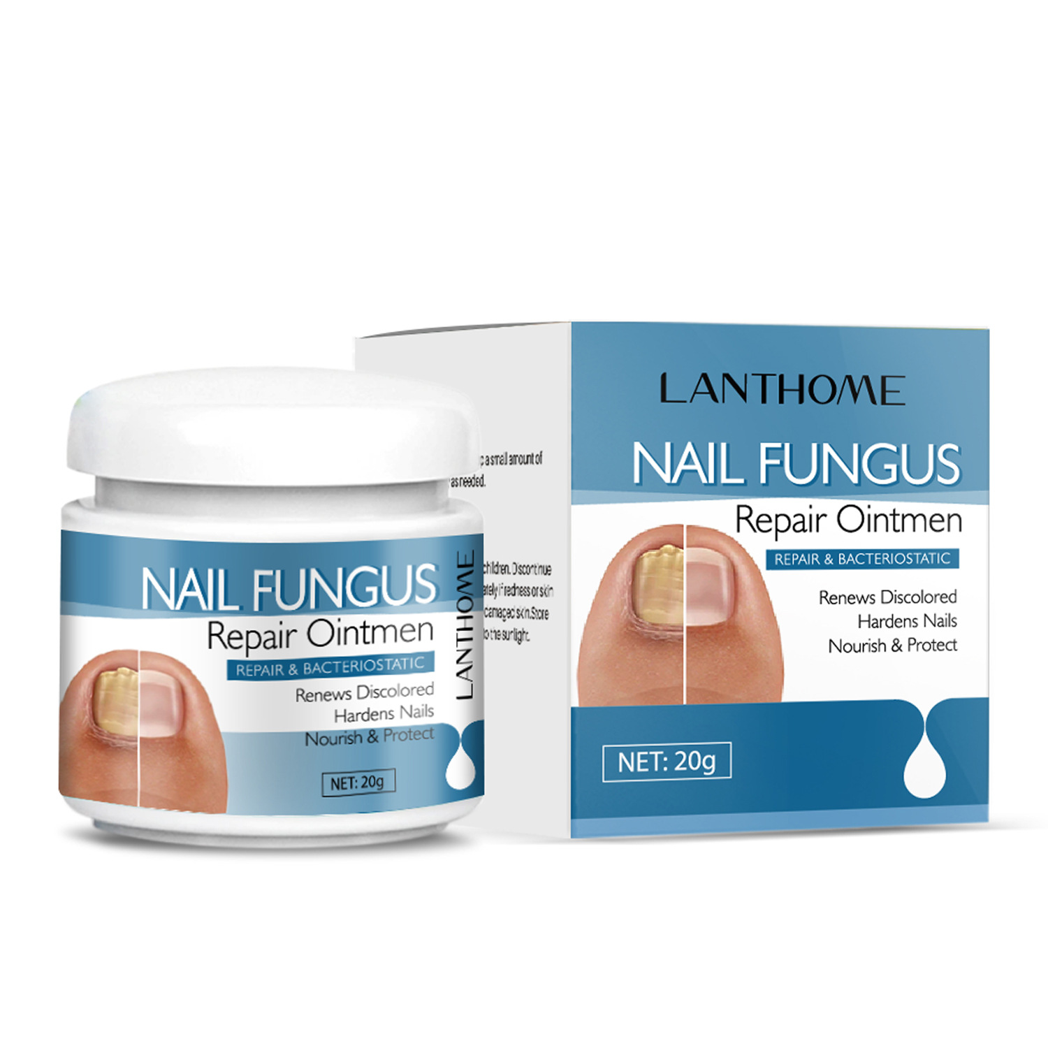 Nail Repair Balm Moisturizing Strengthening For Brittle Damaged Nails Daily Home Manicure Cuticle Care Treatment 20g
