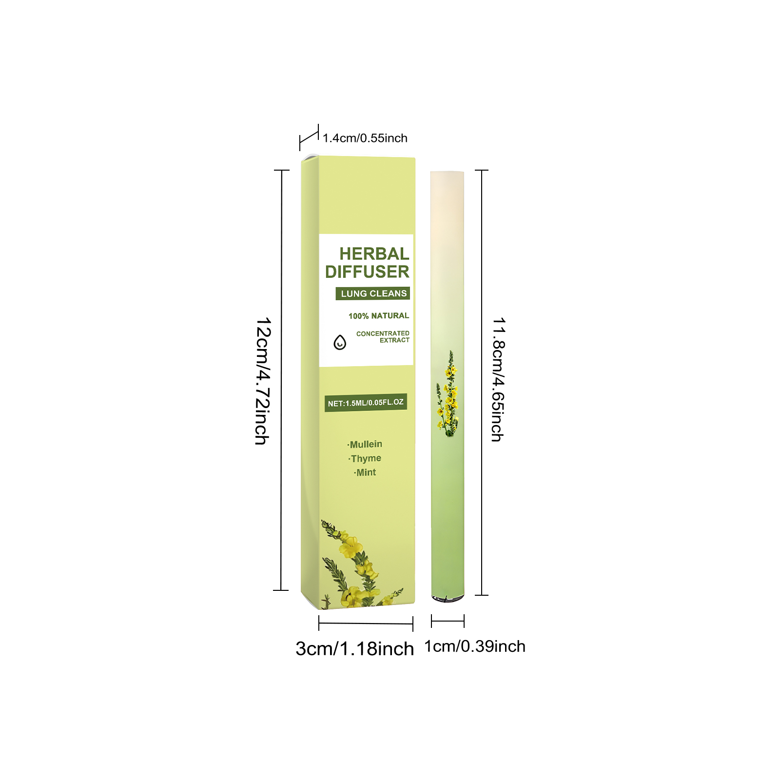 Mullein Flower Aroma Care Stick Mild Ingredients Nourish Cozy Fresh Air Daily Indoor Maintenance Gentle Comfort Purify Surroundings