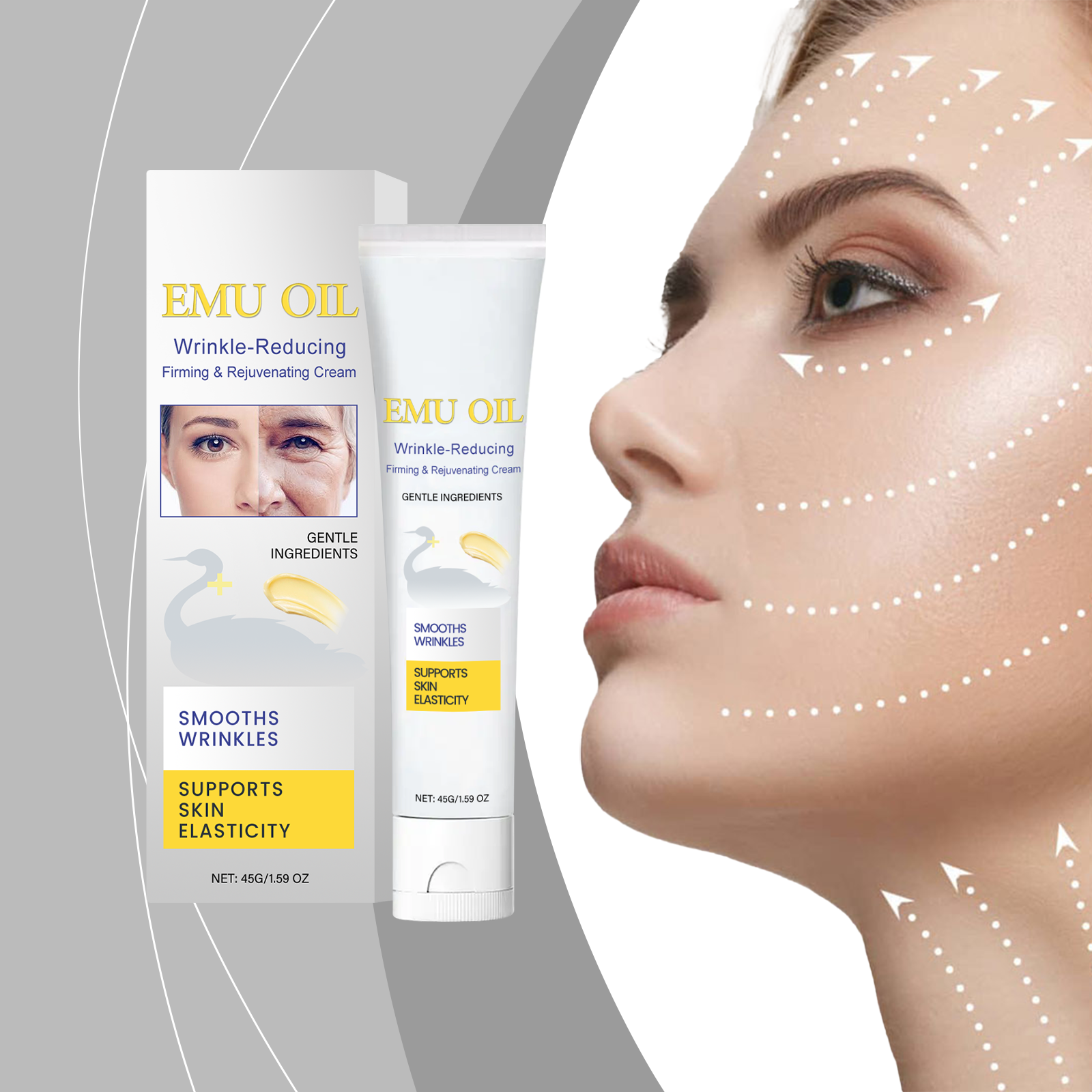 Facial Care Cream Deep Hydrating Moisturizing Nourishing Delicate Soft Refreshing Daily Face Skin Lotion