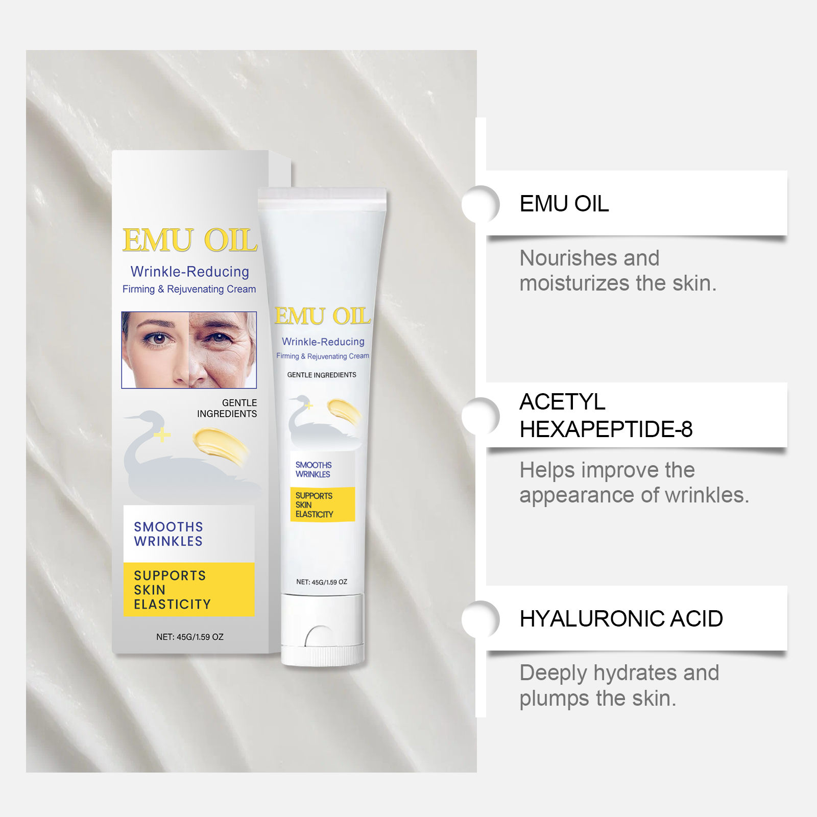 Facial Care Cream Deep Hydrating Moisturizing Nourishing Delicate Soft Refreshing Daily Face Skin Lotion