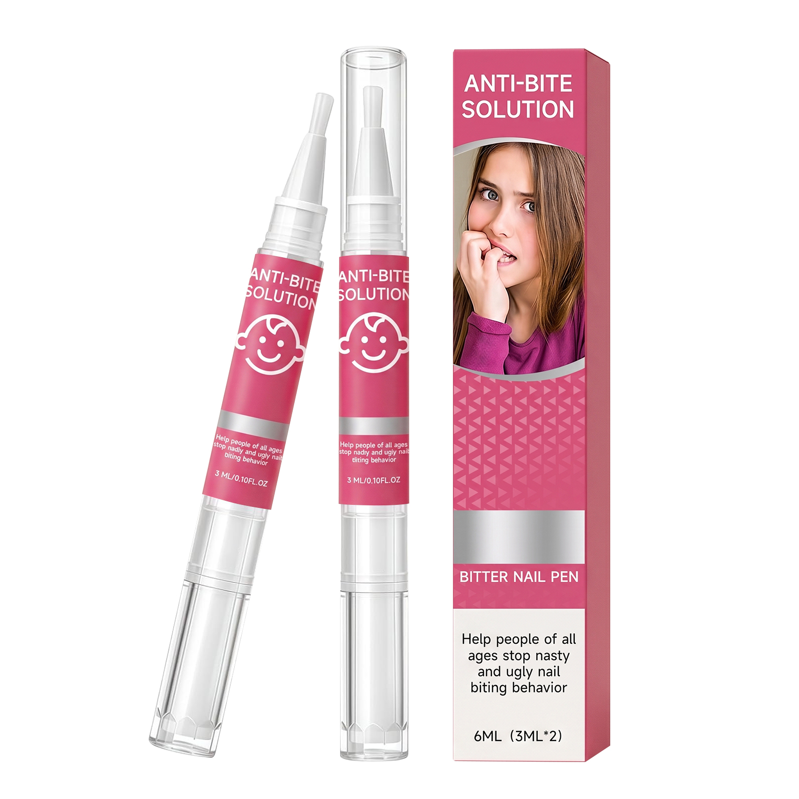 Nail Bite Deterrent Bitter Taste Warning Long Lasting Adhesion Thin Coating Comfort Full Nail Coverage Liquid Care Safe Daily Use
