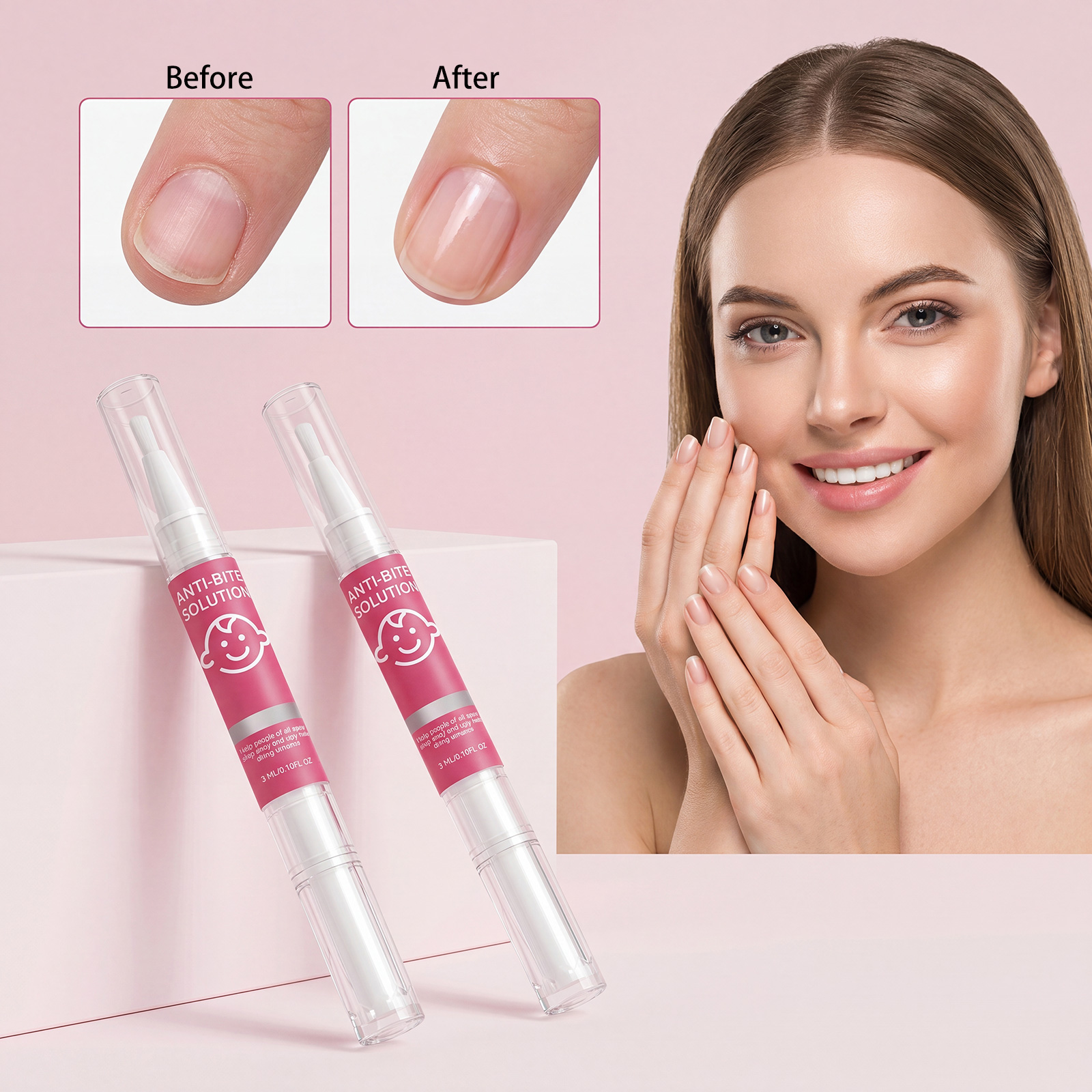 Nail Bite Deterrent Bitter Taste Warning Long Lasting Adhesion Thin Coating Comfort Full Nail Coverage Liquid Care Safe Daily Use