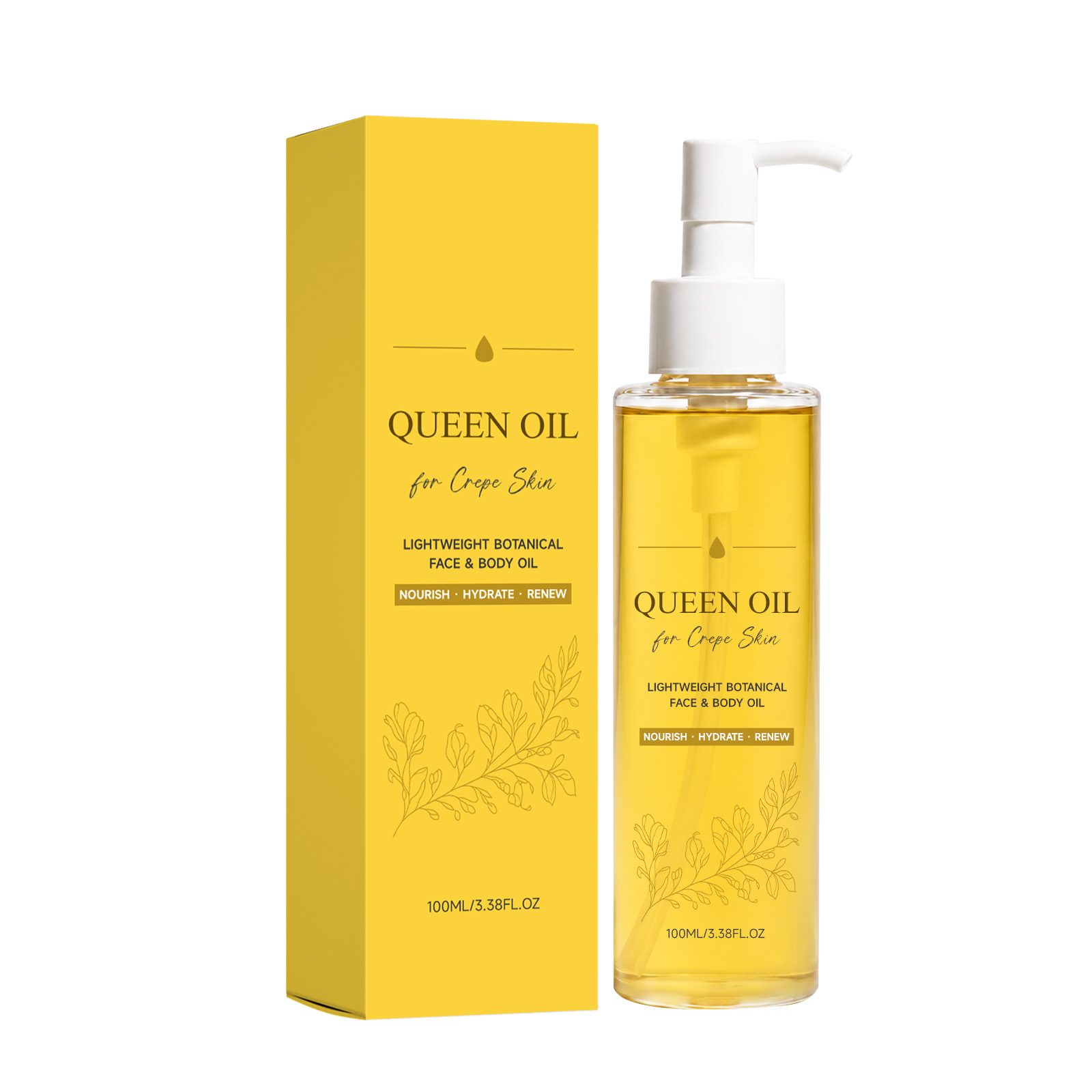 Light Plant Essence Oil Natural Extract Formula Refreshing Texture Silky Soft Hydrate Dry Skin Care