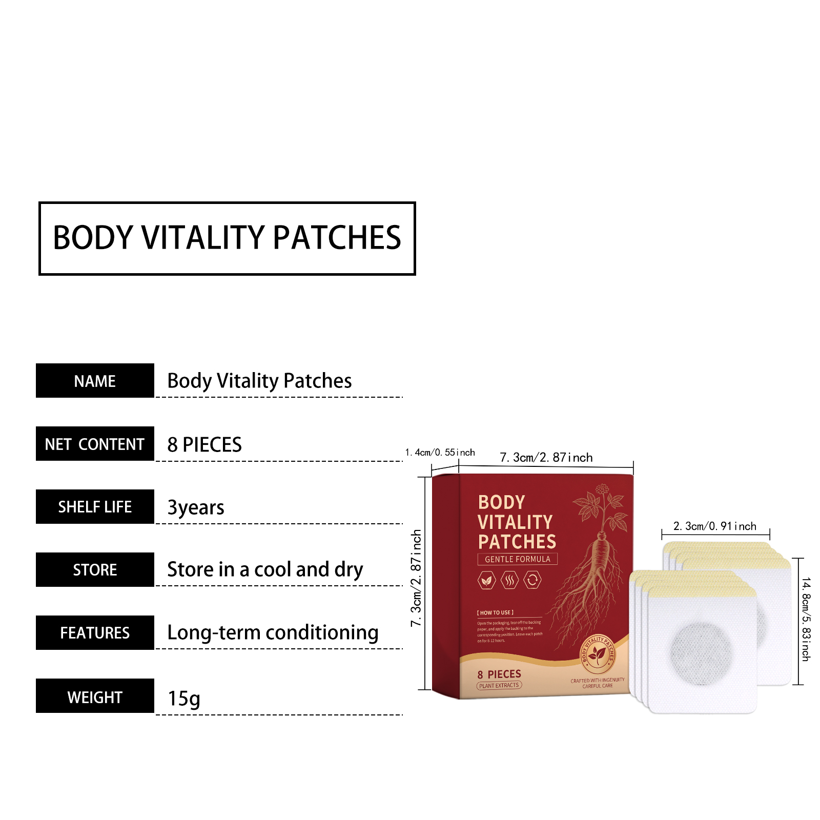 Body Care Patch Daily Mild Comfort Moisture Breathable Skin Friendly Body Joint Knee Care Sticker