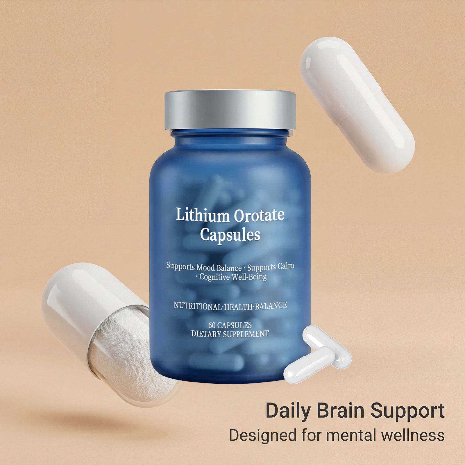 Brain Memory Support Capsules Mild Ingredients Rich In Multiple Brain Required Nutrients Daily Nutrition Supplement