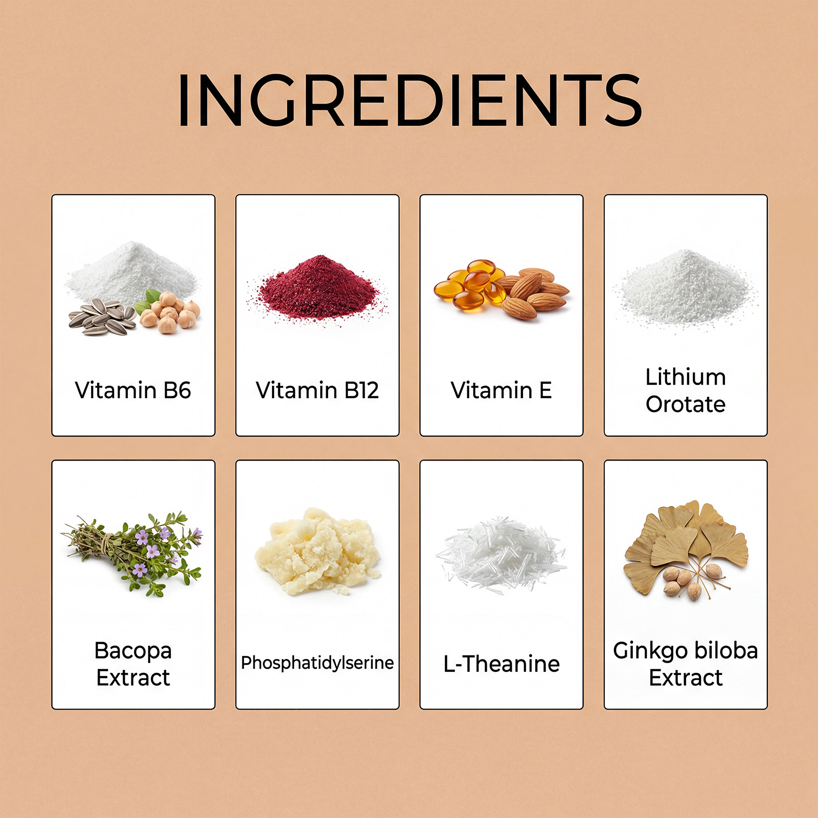 Brain Memory Support Capsules Mild Ingredients Rich In Multiple Brain Required Nutrients Daily Nutrition Supplement