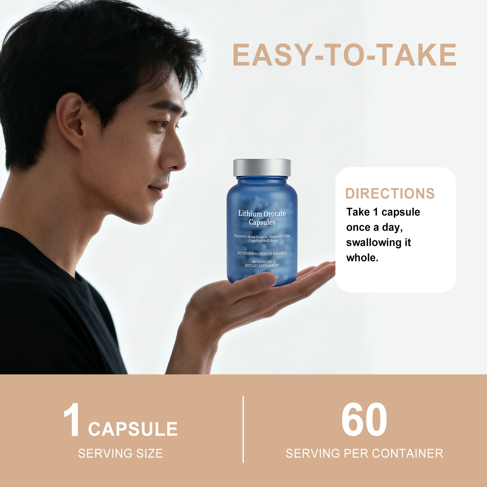 Brain Memory Support Capsules Mild Ingredients Rich In Multiple Brain Required Nutrients Daily Nutrition Supplement