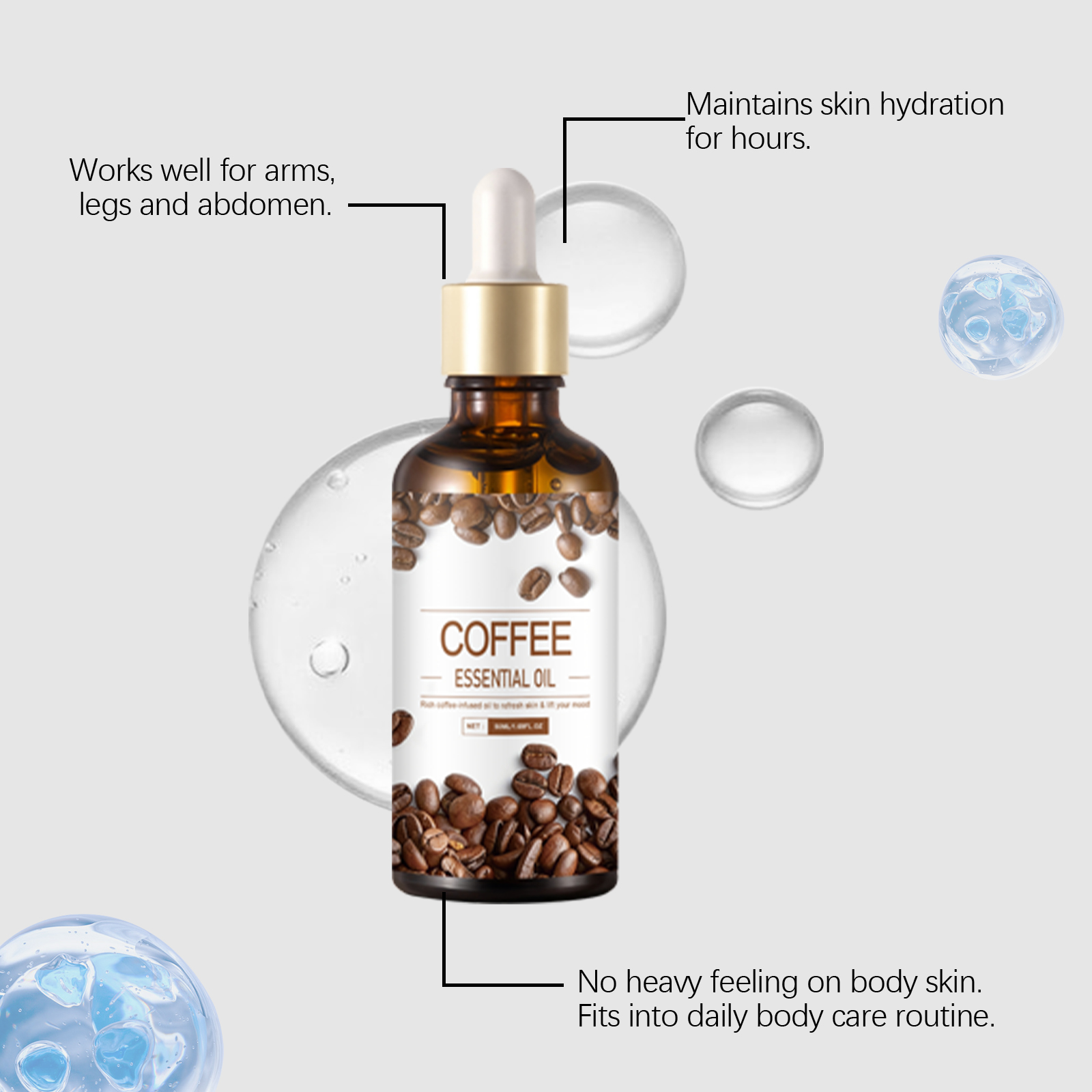 Body Moisturizing Essential Oil Gentle Smooth Softening Refreshing Silky Skin Care Whole Body Smear Nourish
