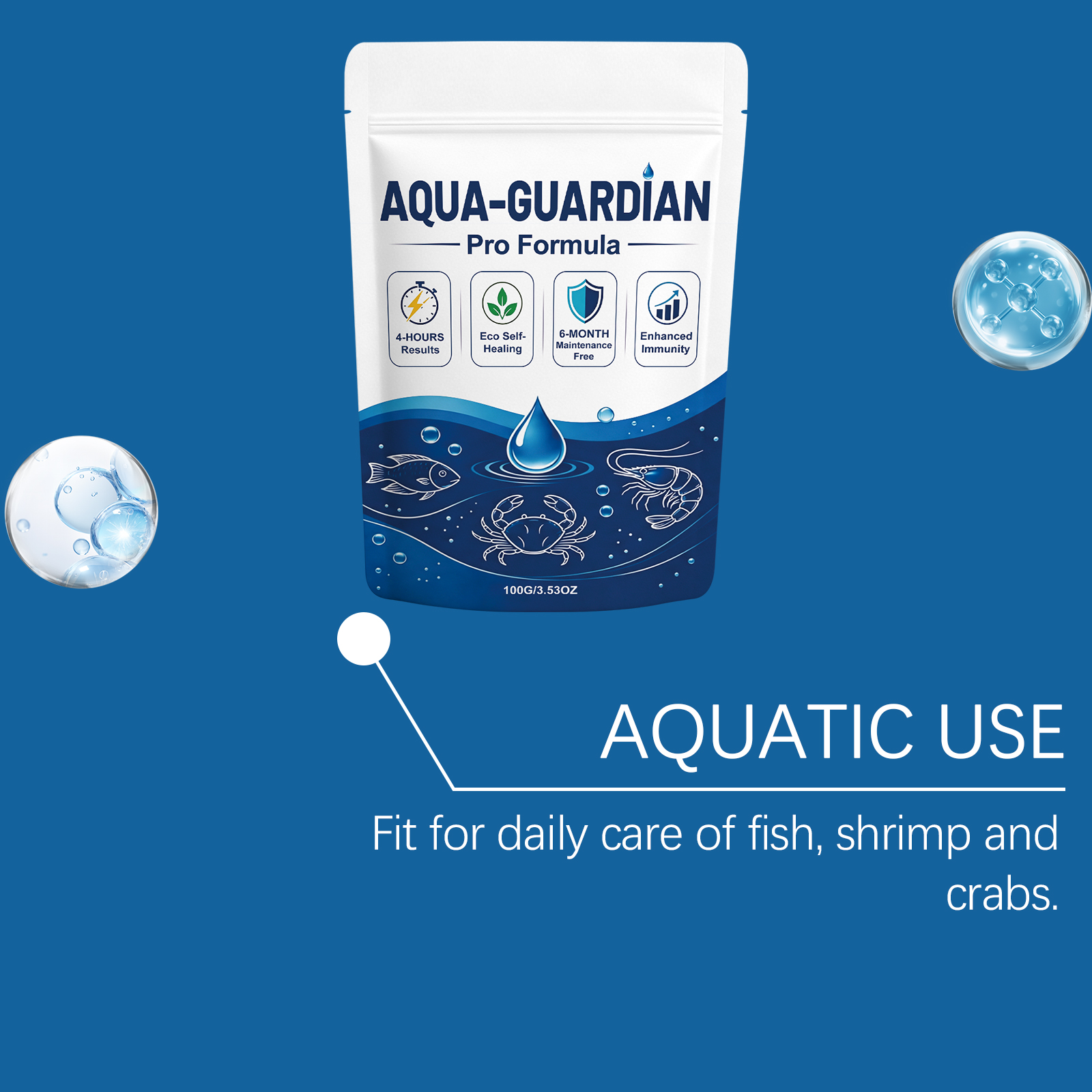 Water Clarifying Powder Daily Care Mild Formula Purify Aquatic Environment Domestic Fish Raising Fish Tank Essential
