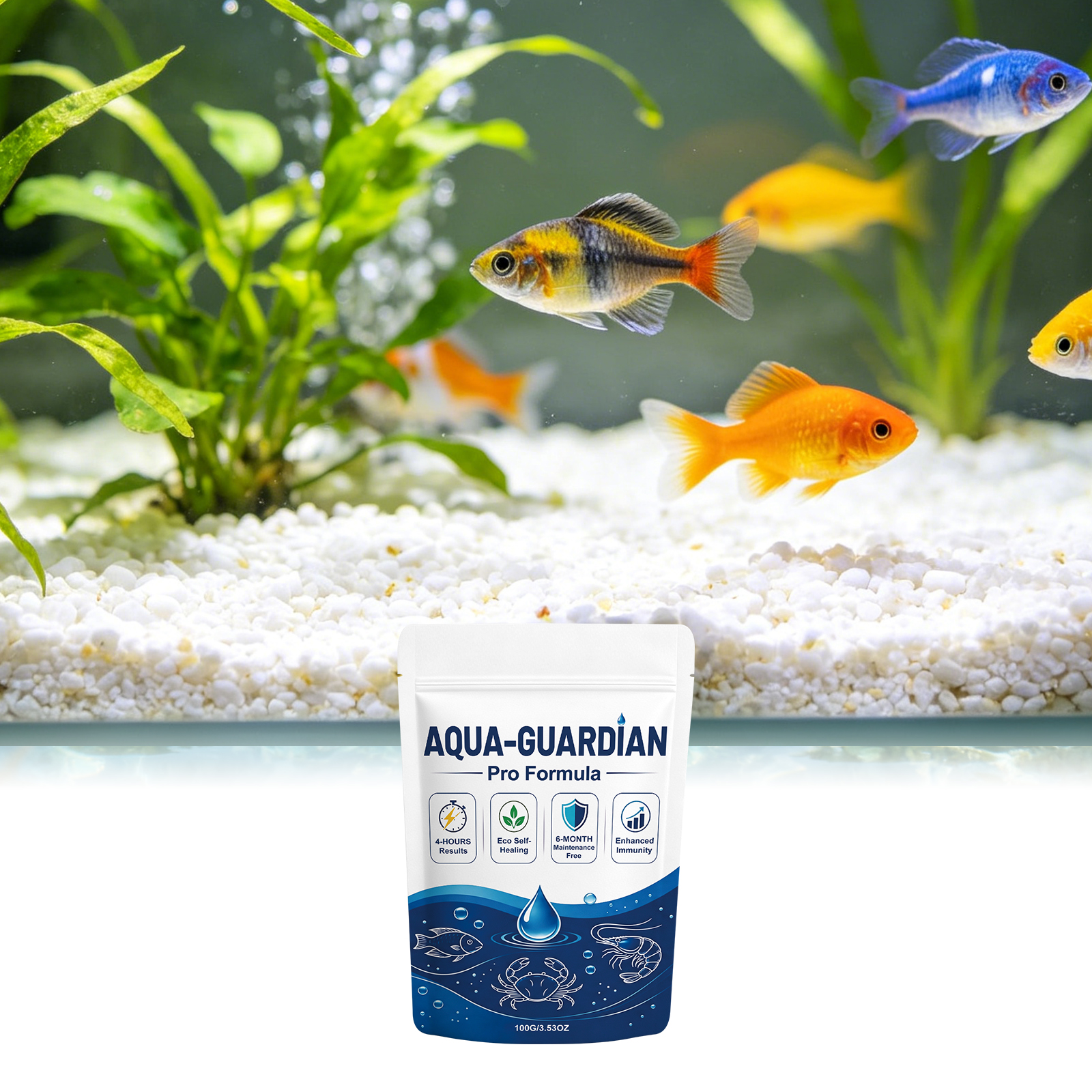 Water Clarifying Powder Daily Care Mild Formula Purify Aquatic Environment Domestic Fish Raising Fish Tank Essential