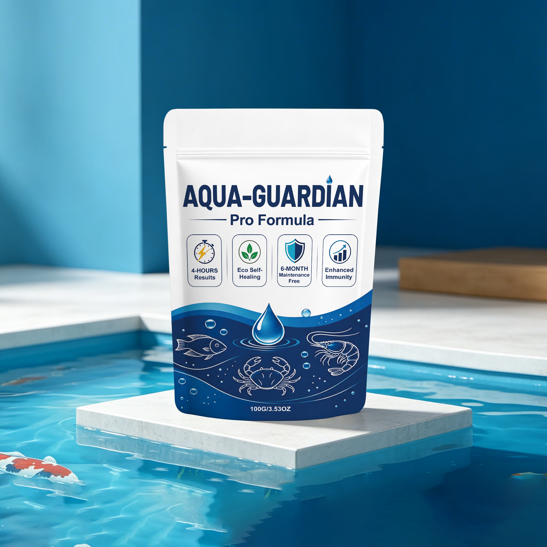 Water Clarifying Powder Daily Care Mild Formula Purify Aquatic Environment Domestic Fish Raising Fish Tank Essential