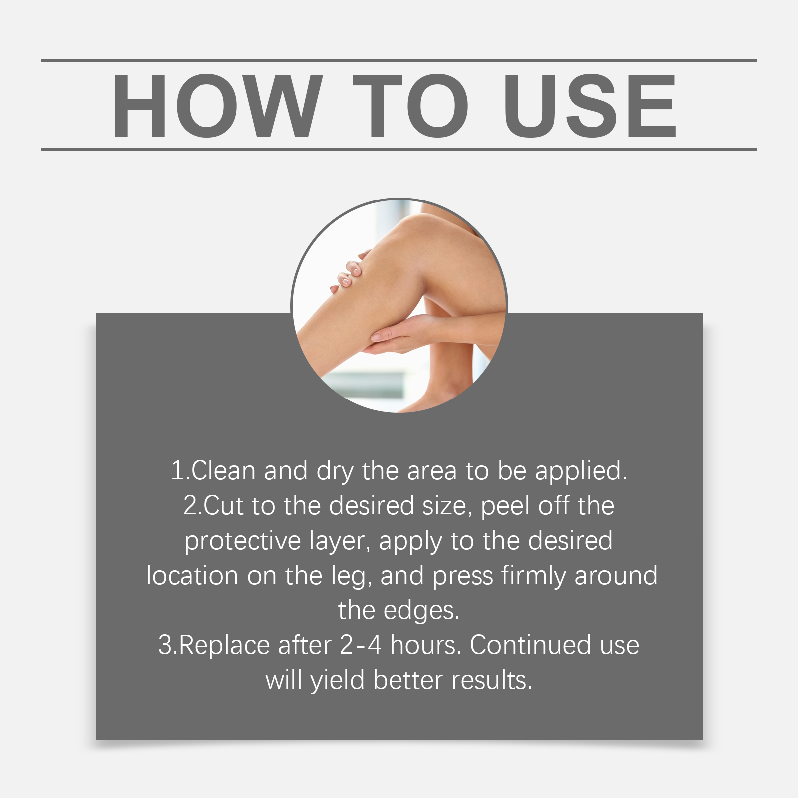 Leg Care Patch Mild Nourishing Massage Refreshing Comfortable Simple Daily Portable Easy Gentle Skin Care