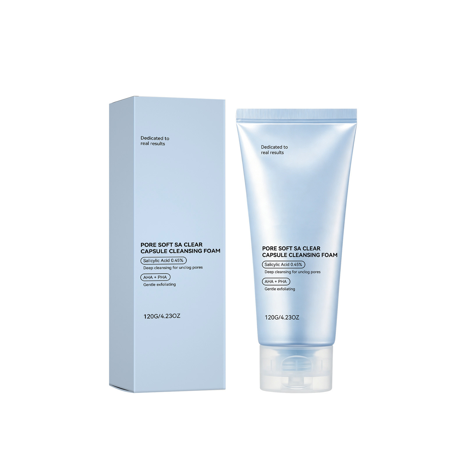 Clear Foam Facial Cleanser Deep Clean Skin Moisturize Hydrate Refreshen Soften Care Face