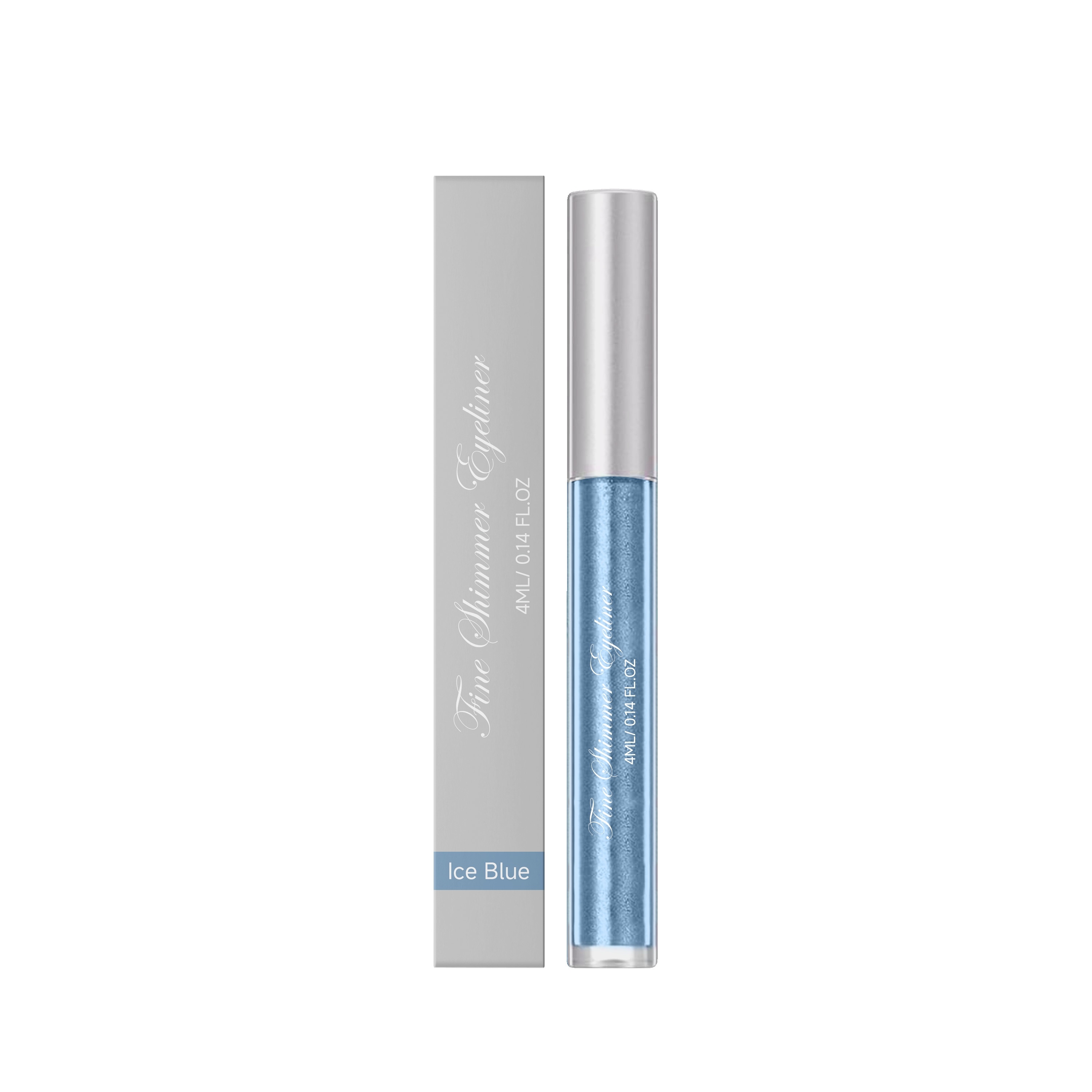 (Icy Pale Blue) Liquid Eyeliner Eyeshadow Shiny Smooth Flowing Natural Color Rendering Daily Versatile Gorgeous Eye Makeup Cosmetic