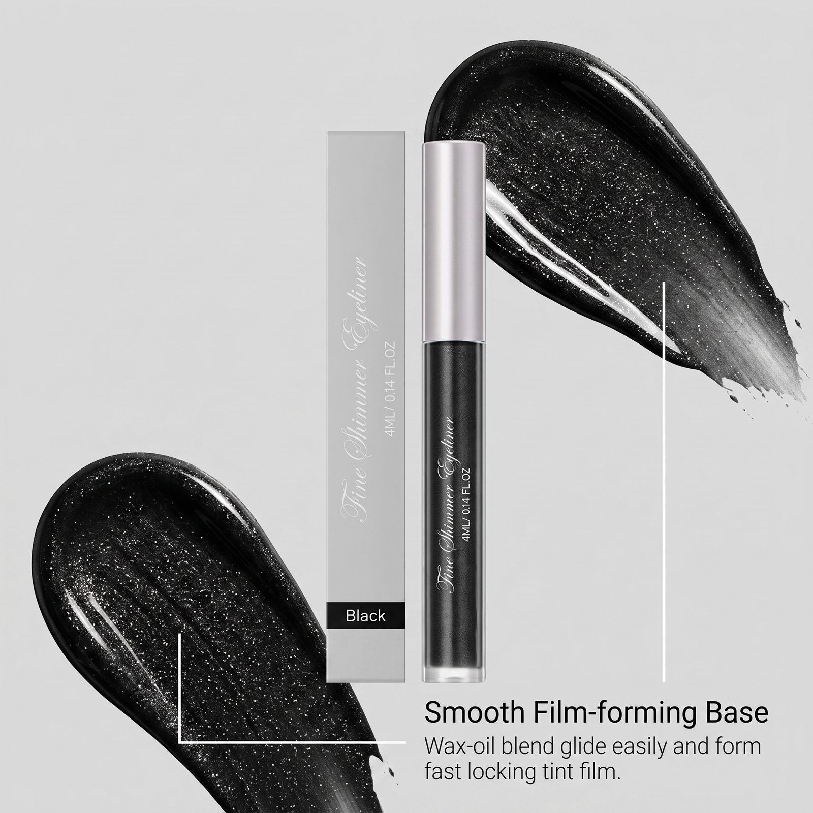 (Icy Pale Blue) Liquid Eyeliner Eyeshadow Shiny Smooth Flowing Natural Color Rendering Daily Versatile Gorgeous Eye Makeup Cosmetic