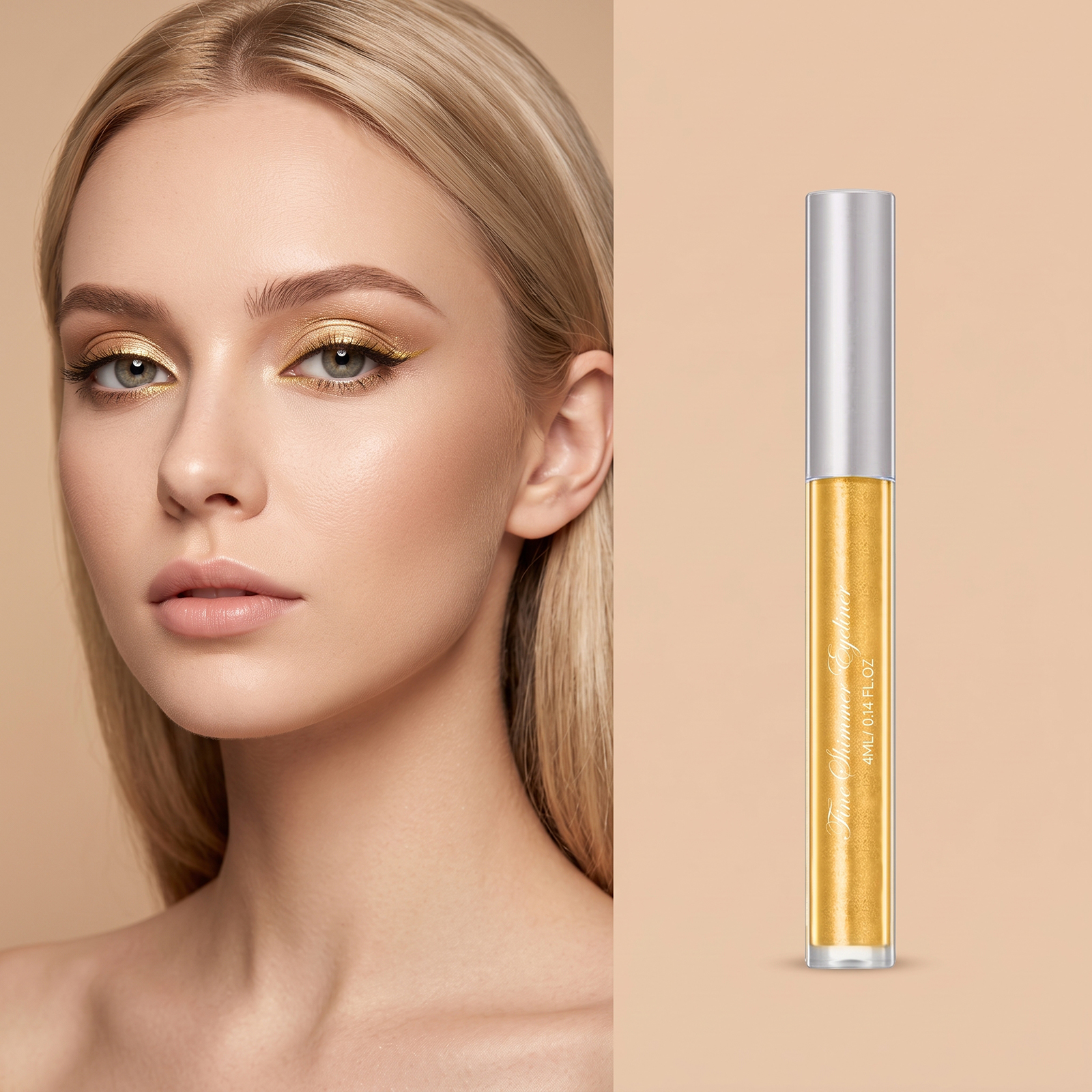 (Icy Pale Blue) Liquid Eyeliner Eyeshadow Shiny Smooth Flowing Natural Color Rendering Daily Versatile Gorgeous Eye Makeup Cosmetic