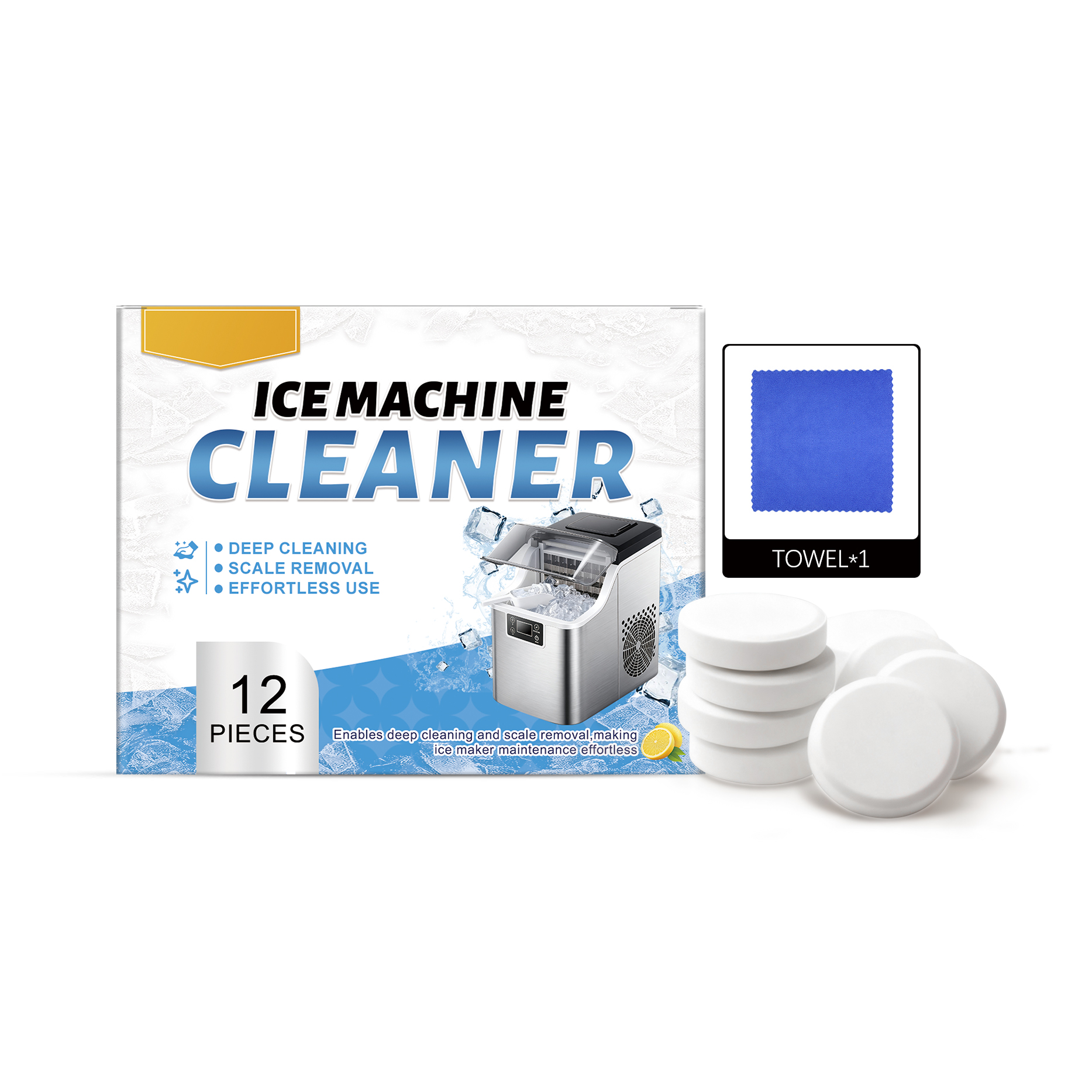 Ice Maker Cleaning Tablets Mild Formula Descaling Stain Remover Household Daily Care Supplies