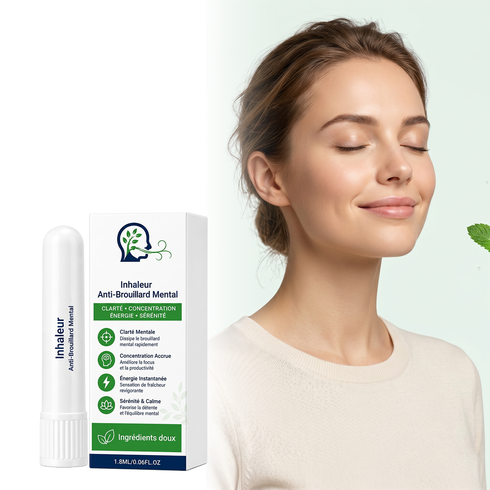 Comfort Nasal Inhaler Gentle Mild Refreshing Cool Breath Light Portable Nose Care Daily Nasal Relief