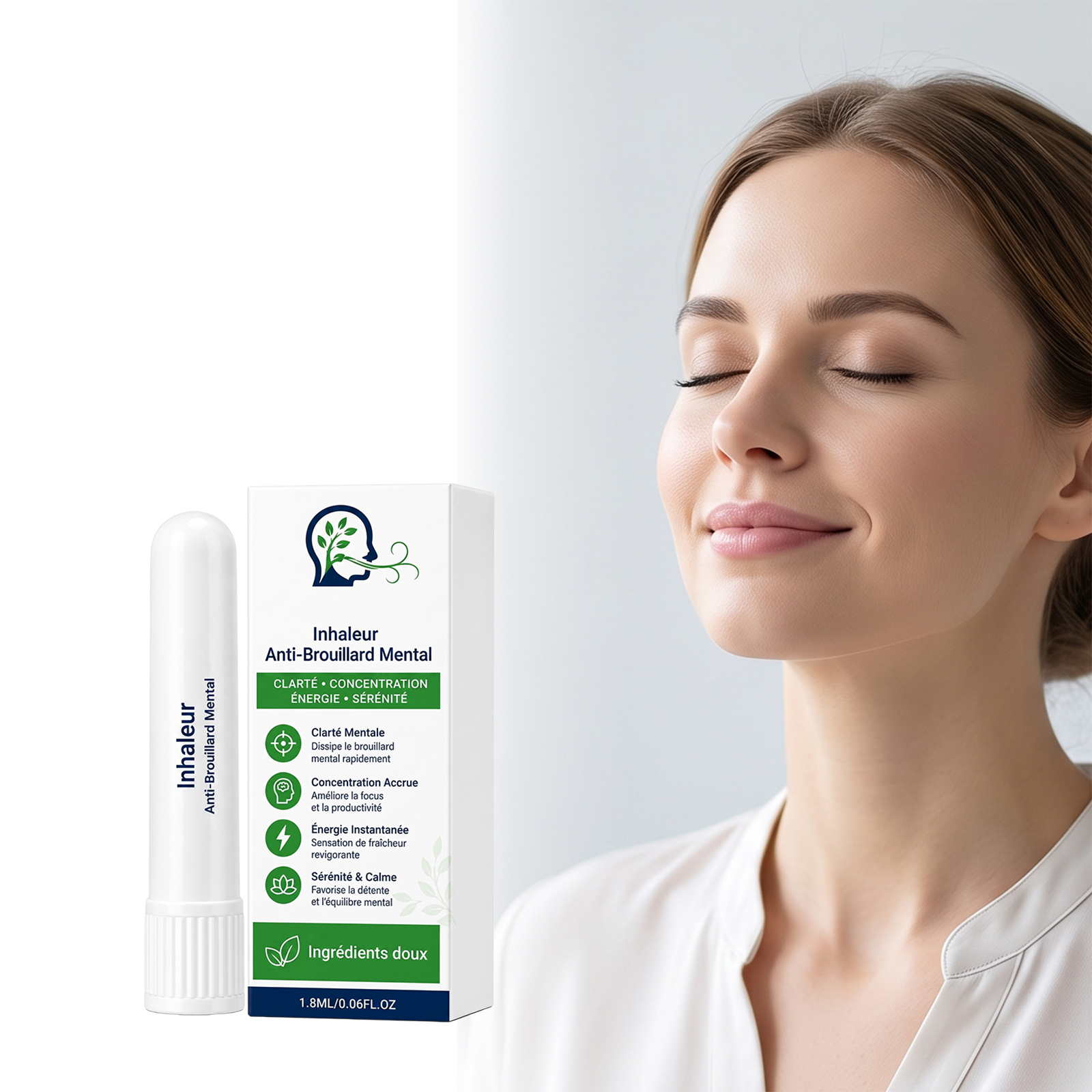 Comfort Nasal Inhaler Gentle Mild Refreshing Cool Breath Light Portable Nose Care Daily Nasal Relief
