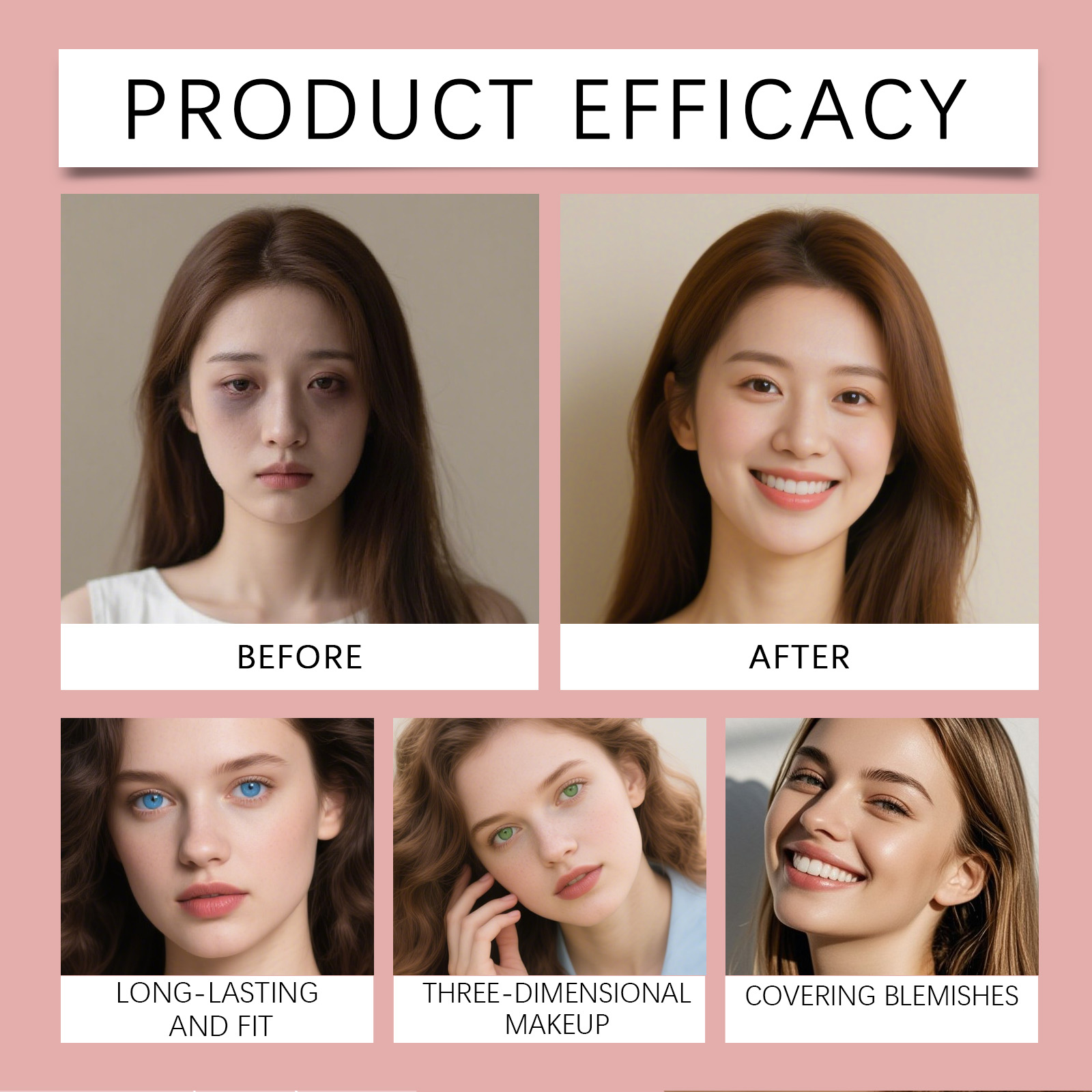 Light Coffee Soft Skin Concealer BB Cream Natural Light Fit Long Lasting Moist Clear Oily Dry Skin Applicable